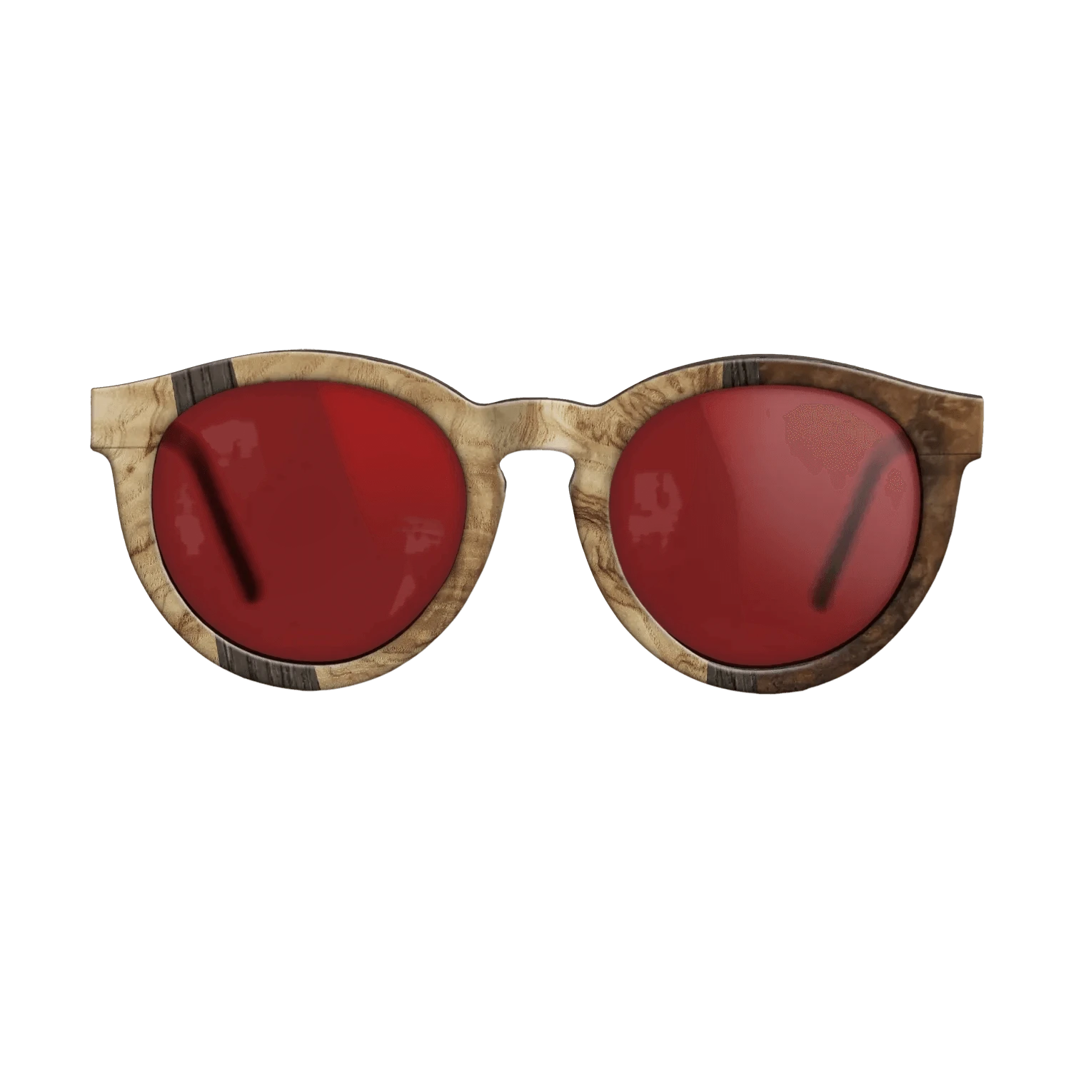 Walnut Burl,Olive Burl,Fumed Oak: Wedge - The Rebel - Round - 1008 - SIRIS wood optic