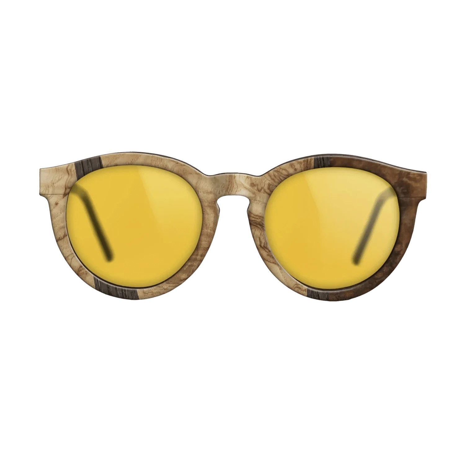 Walnut Burl,Olive Burl,Fumed Oak: Wedge - The Rebel - Round - 1008 - SIRIS wood optic