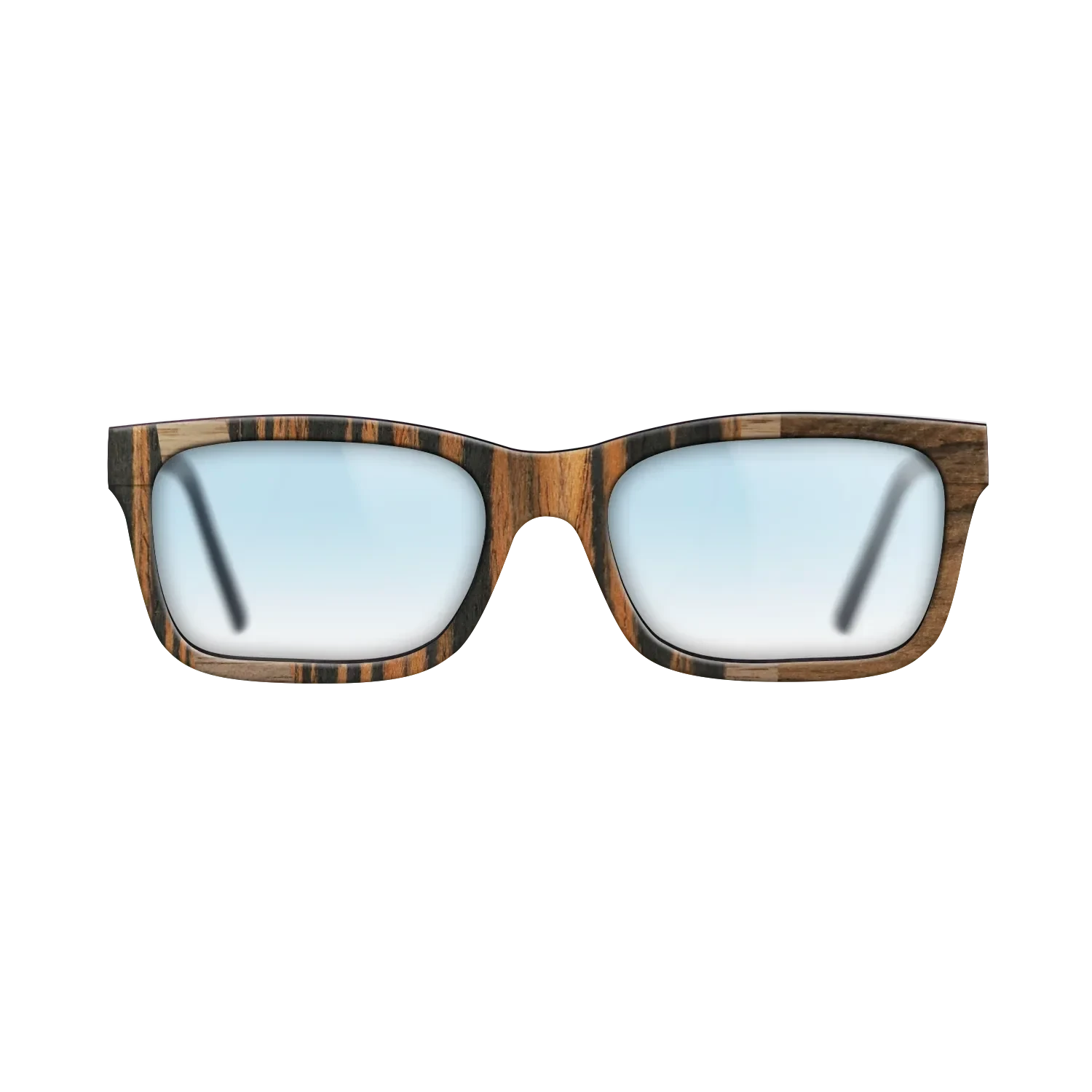 Ziricote Dark Quartered,Italian Ebony,Walnut: Straight Grain: Wedge - The Sage - Rectangle - 1930 - SIRIS wood optic