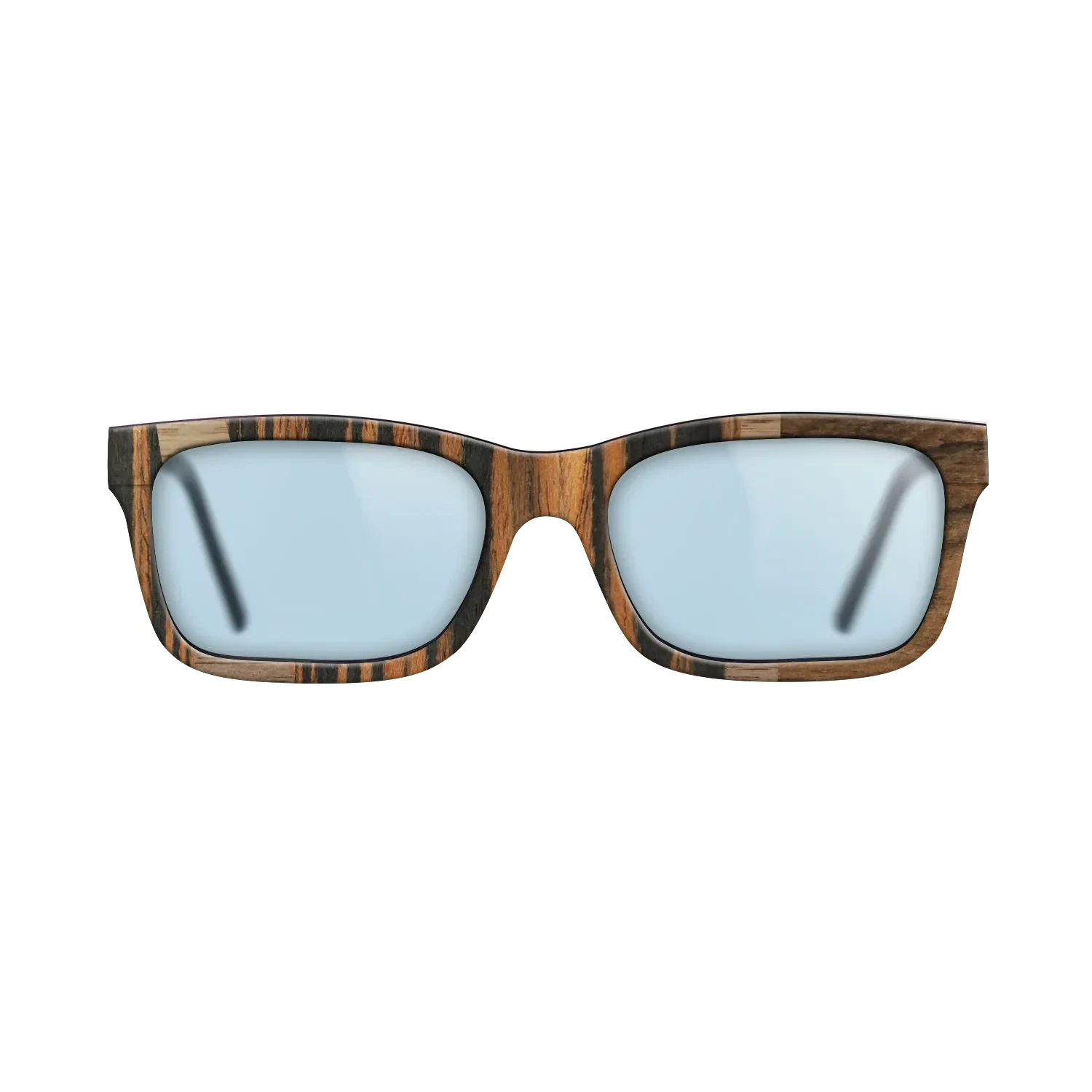 Ziricote Dark Quartered,Italian Ebony,Walnut: Straight Grain: Wedge - The Sage - Rectangle - 1930 - SIRIS wood optic