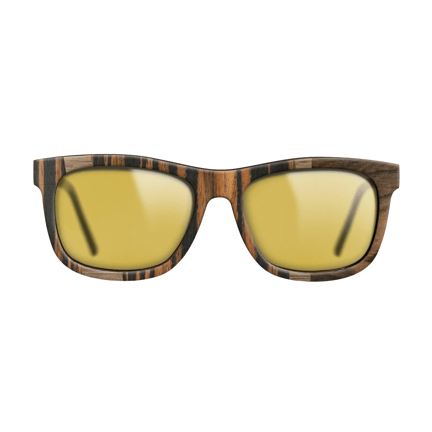 Ziricote Dark Quartered,Italian Ebony,Walnut: Straight Grain: Wedge - The Hero - Square - 1930 - SIRIS wood optic