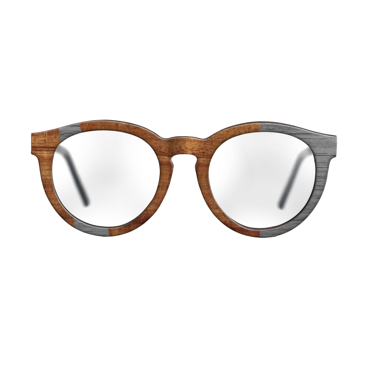 Koa,Poplar Dyed: Grey: Wedge - The Rebel - Round - 1000 - SIRIS wood optic