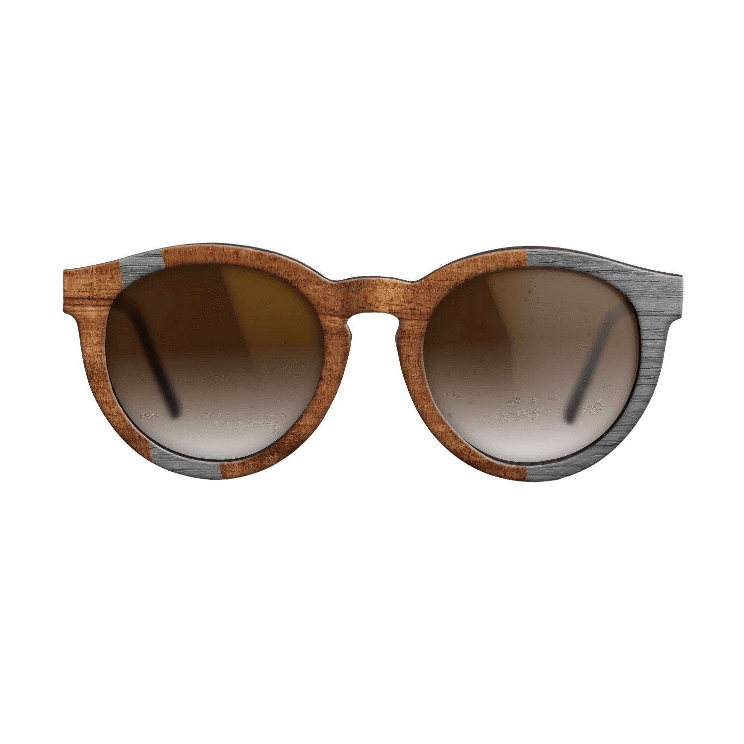 Koa,Poplar Dyed: Grey: Wedge - The Rebel - Round - 1000 - SIRIS wood optic