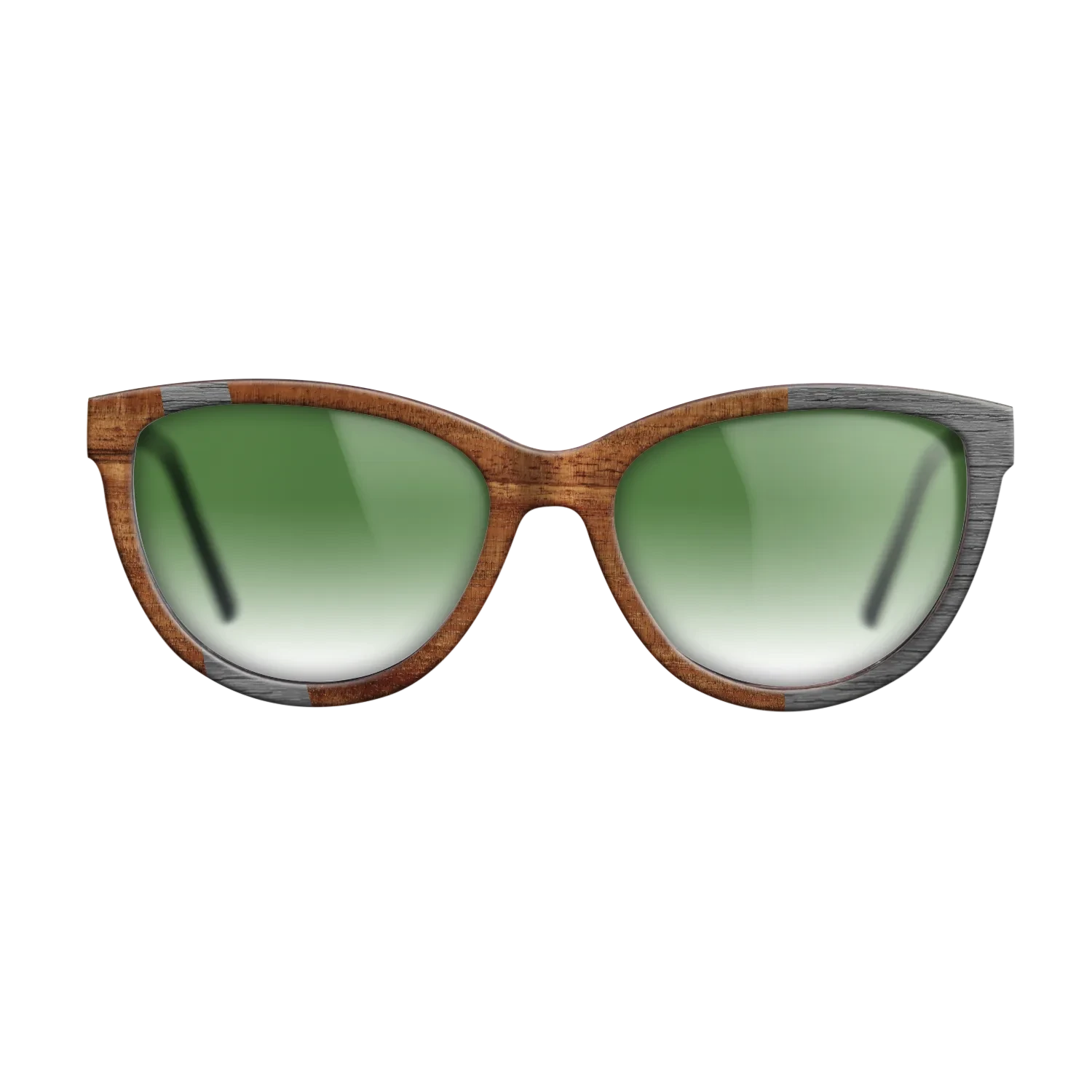 Koa,Poplar Dyed: Grey: Wedge - The Maiden - Cat - 1000 - SIRIS wood optic