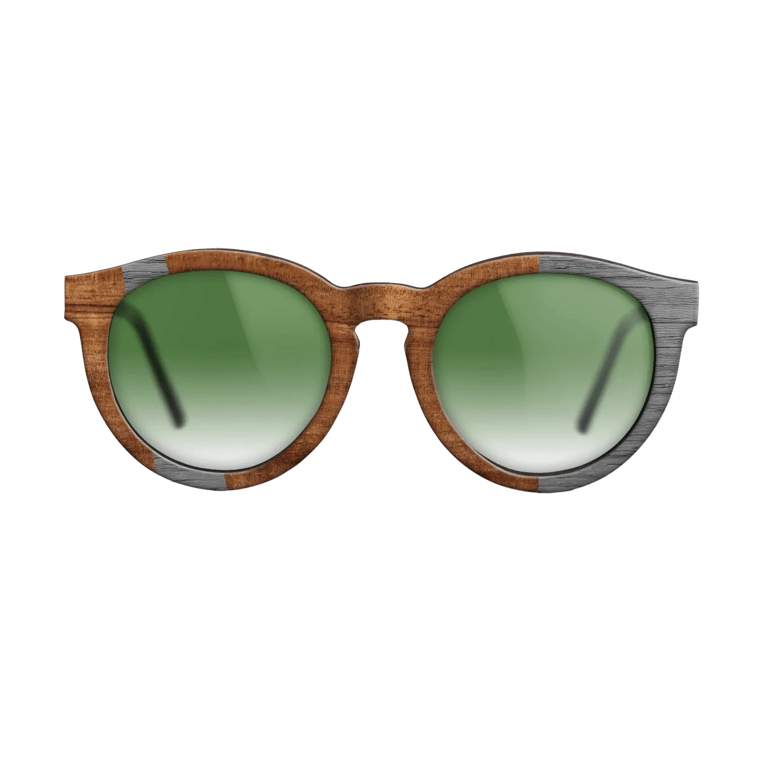 Koa,Poplar Dyed: Grey: Wedge - The Rebel - Round - 1000 - SIRIS wood optic