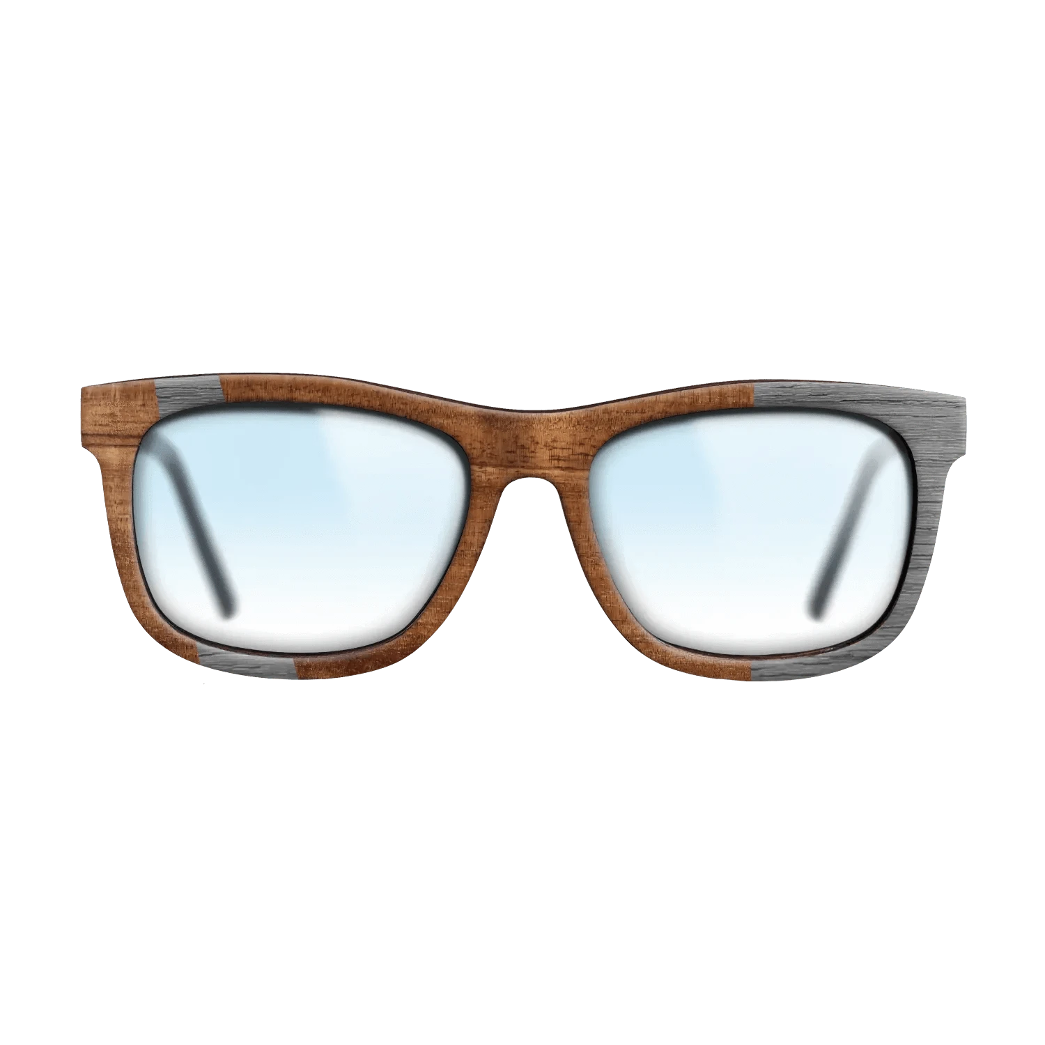 Koa,Poplar Dyed: Grey: Wedge - The Hero - Square - 1000 - SIRIS wood optic