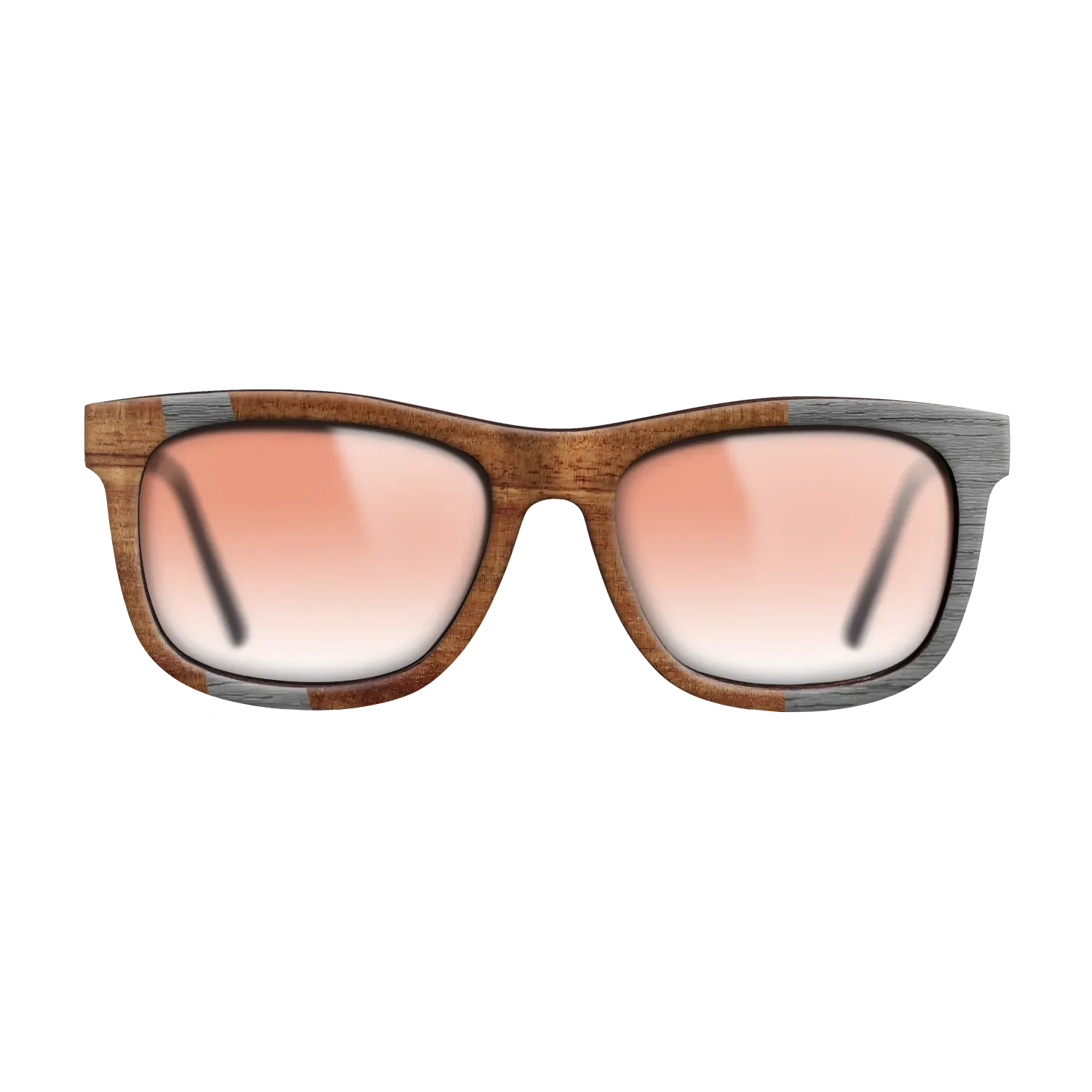 Koa,Poplar Dyed: Grey: Wedge - The Hero - Square - 1000 - SIRIS wood optic