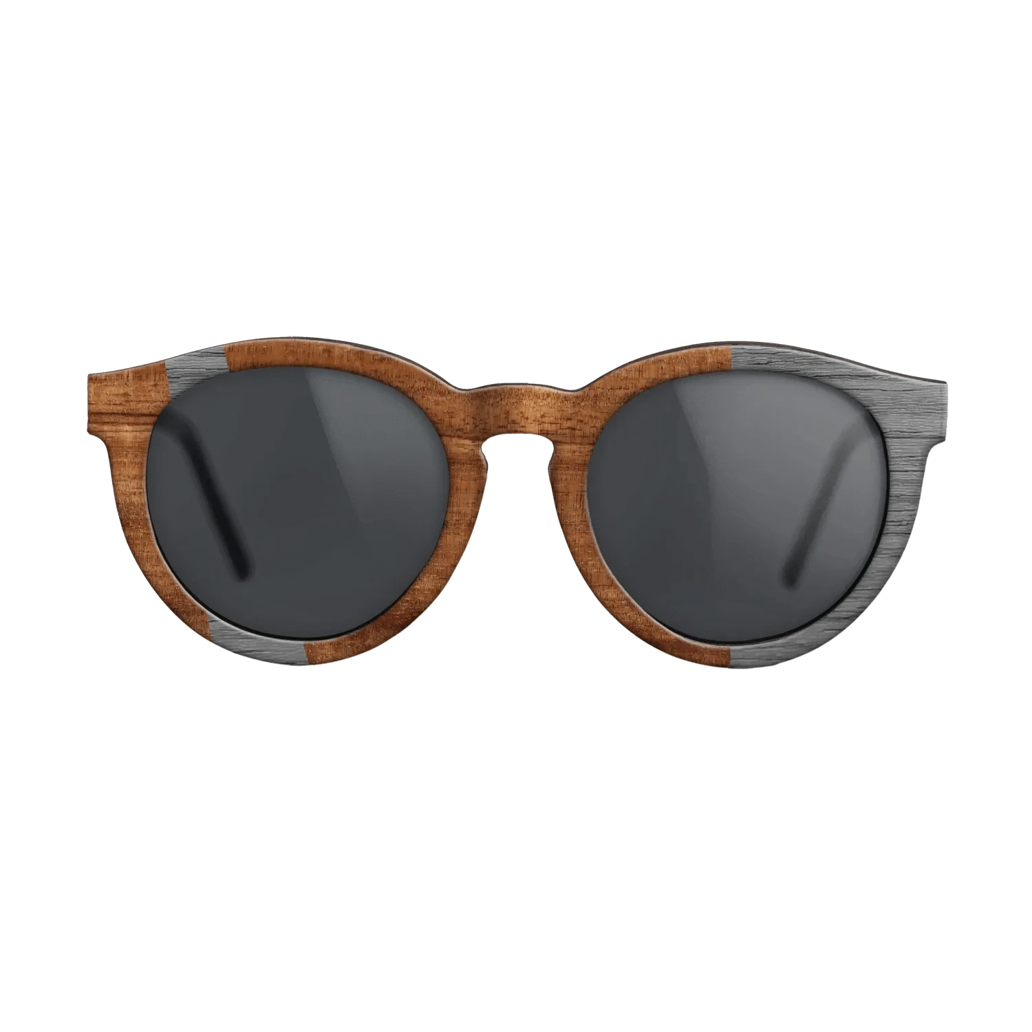 Koa,Poplar Dyed: Grey: Wedge - The Rebel - Round - 1000 - SIRIS wood optic