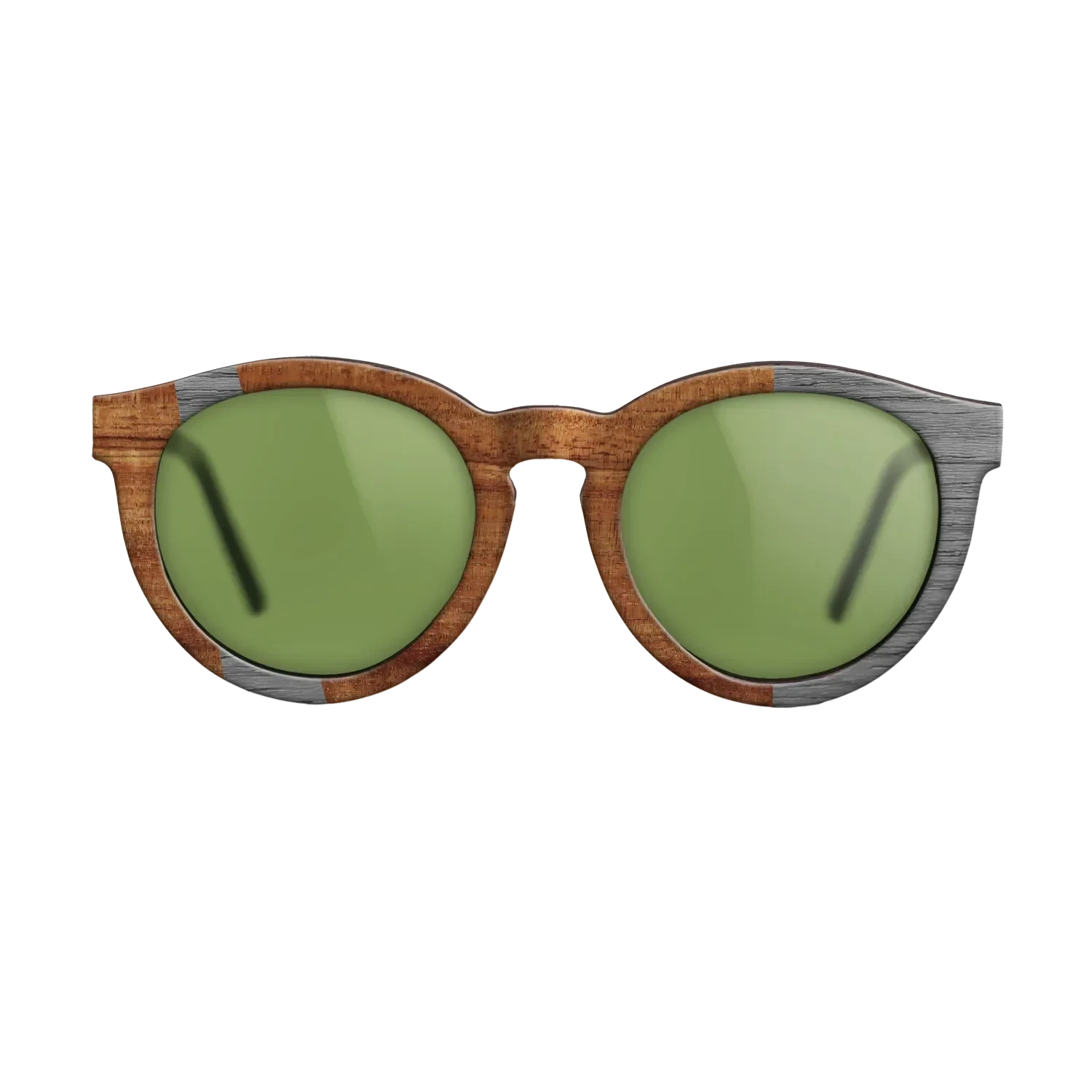 Koa,Poplar Dyed: Grey: Wedge - The Rebel - Round - 1000 - SIRIS wood optic