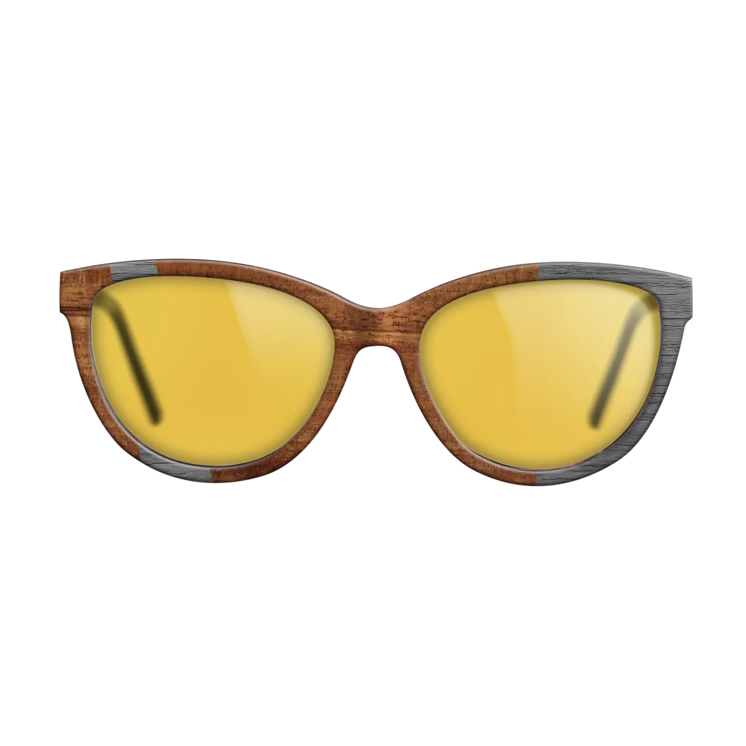 Koa,Poplar Dyed: Grey: Wedge - The Maiden - Cat - 1000 - SIRIS wood optic