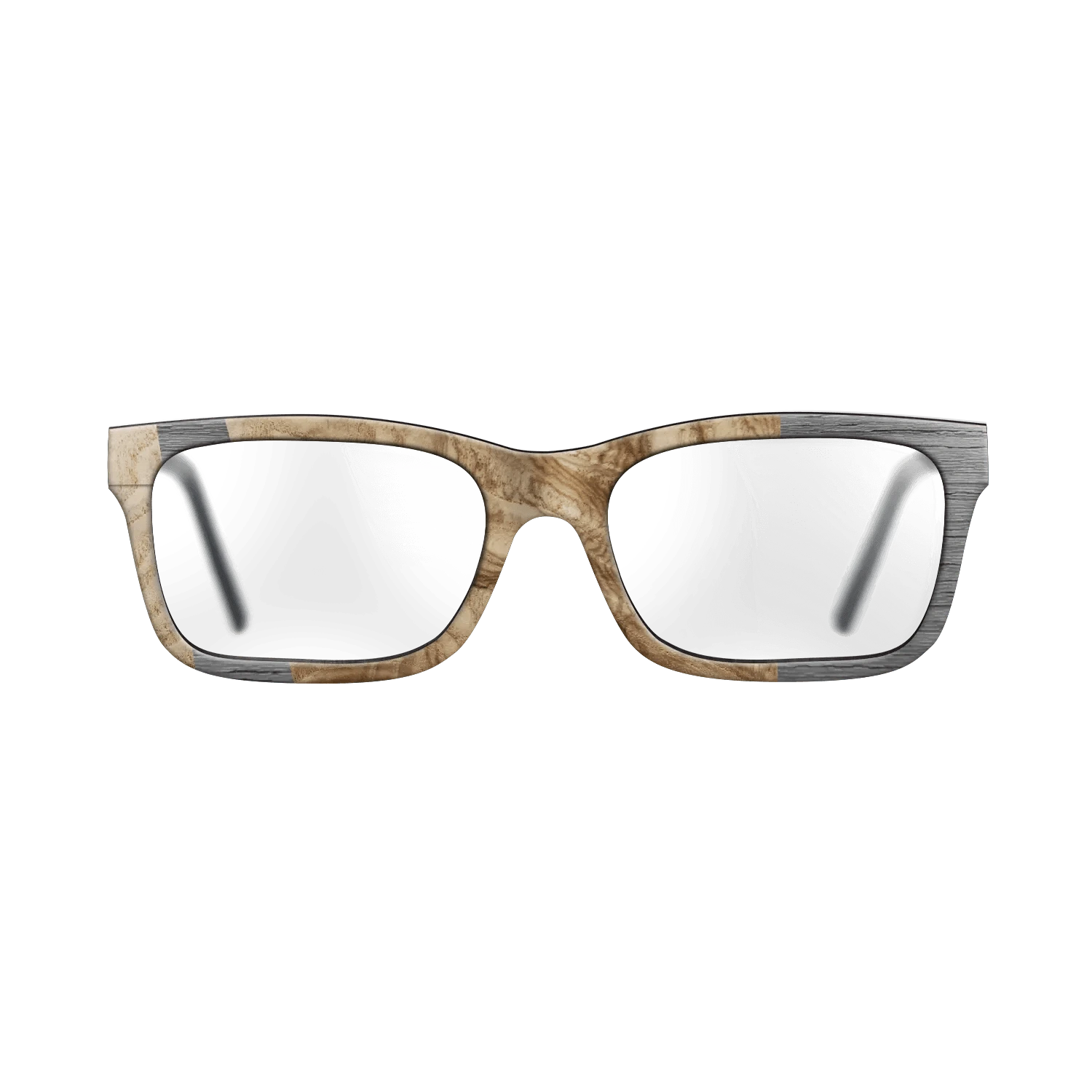 Olive Burl,Poplar Dyed: Grey: Wedge - The Sage - Rectangle - 1646 - SIRIS wood optic