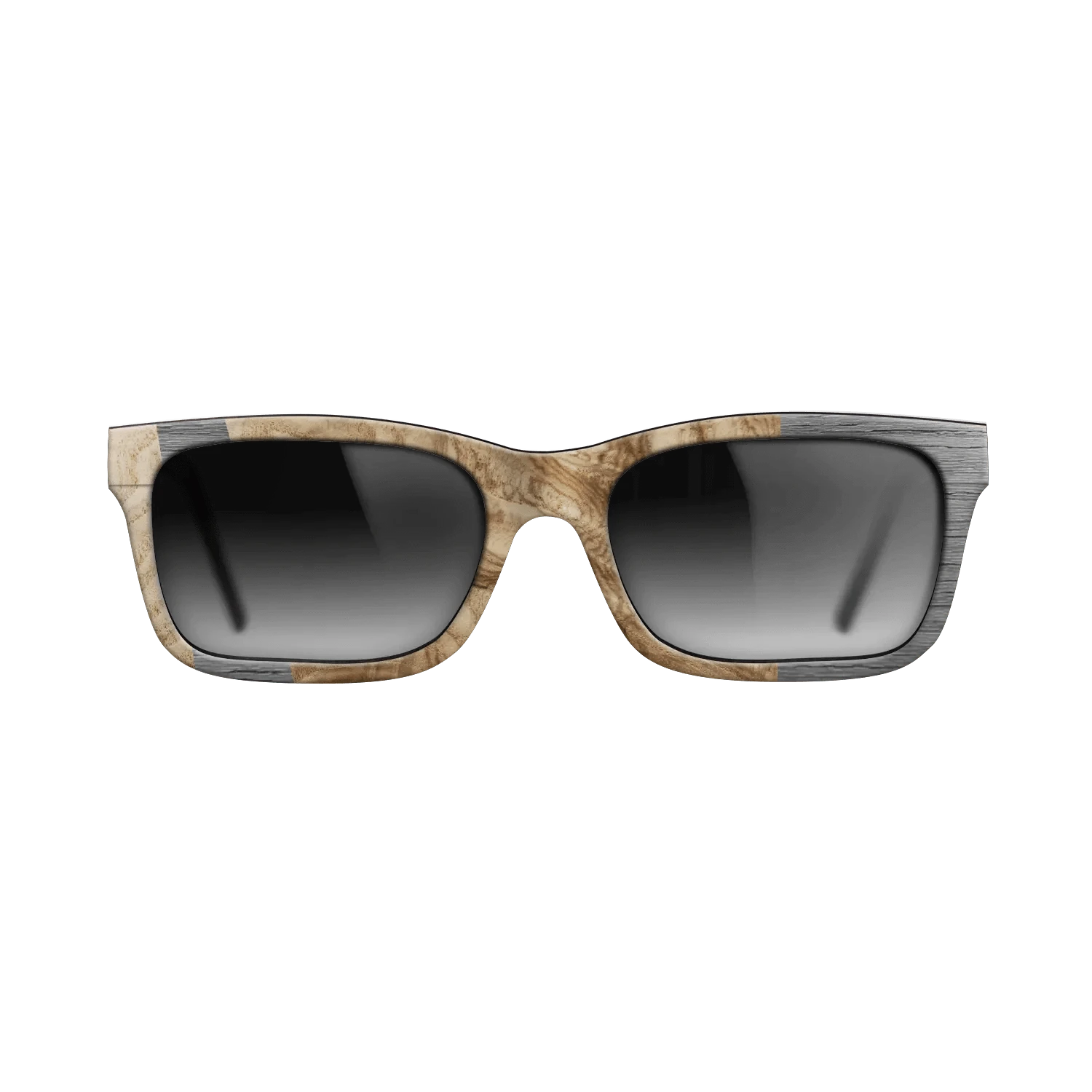 Olive Burl,Poplar Dyed: Grey: Wedge - The Sage - Rectangle - 1646 - SIRIS wood optic