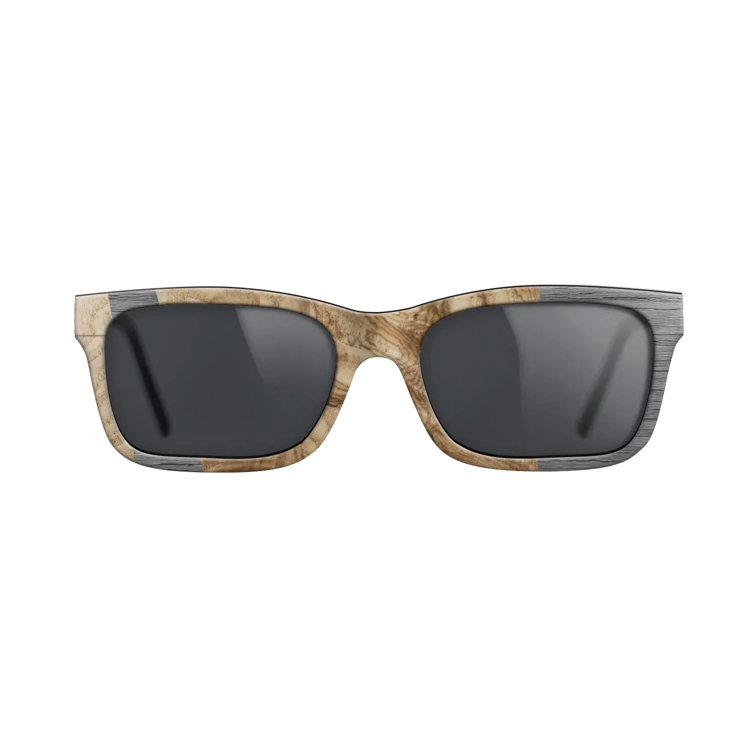 Olive Burl,Poplar Dyed: Grey: Wedge - The Sage - Rectangle - 1646 - SIRIS wood optic