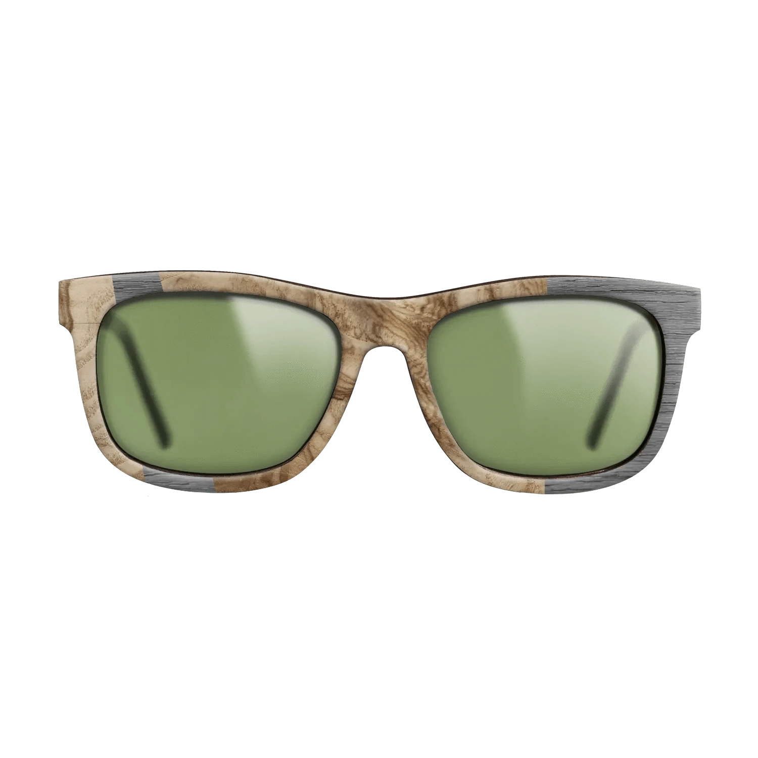 Olive Burl,Poplar Dyed: Grey: Wedge - The Hero - Square - 1646 - SIRIS wood optic