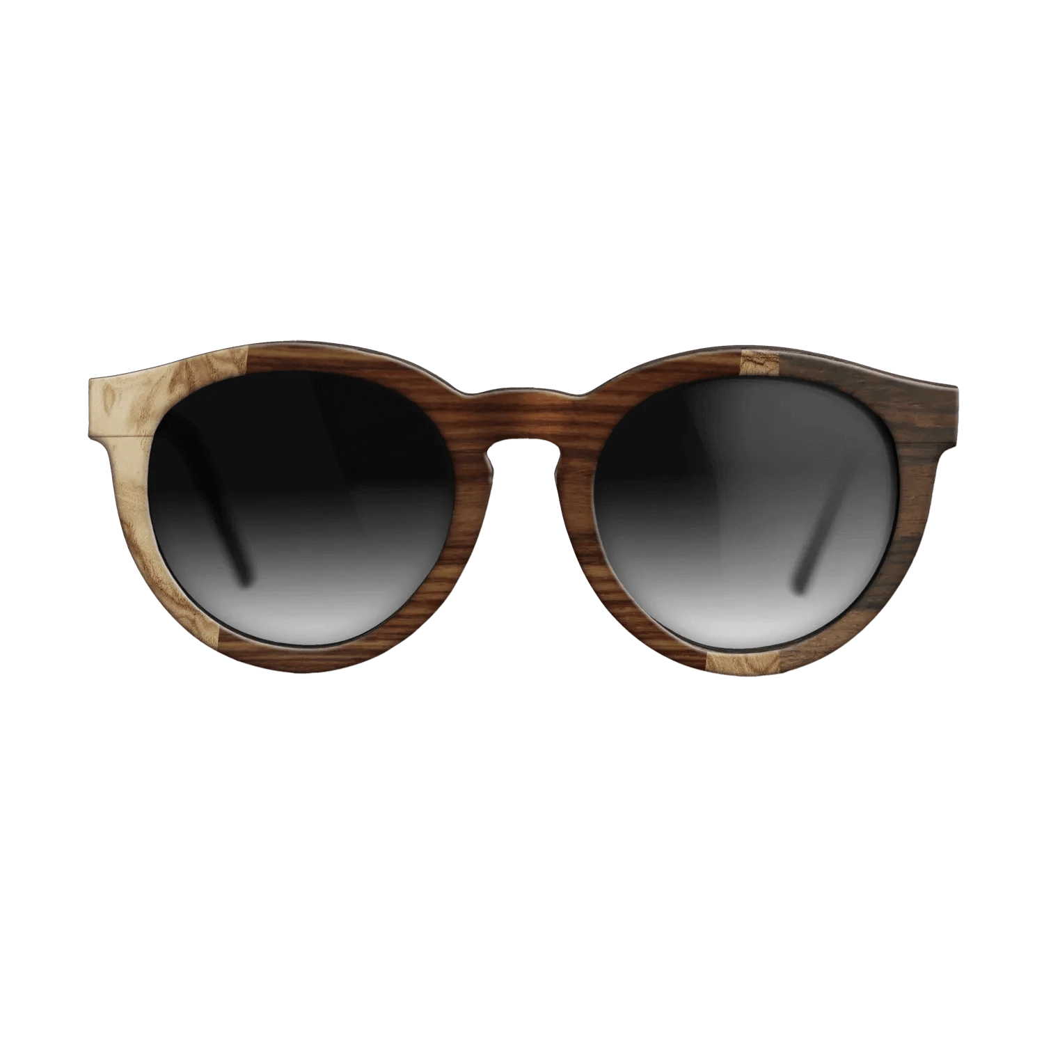Santos Rosewood Dark,Walnut Burl,Ziricote Dark Quartered: Wedge - The Rebel - Round - 1972 - SIRIS wood optic