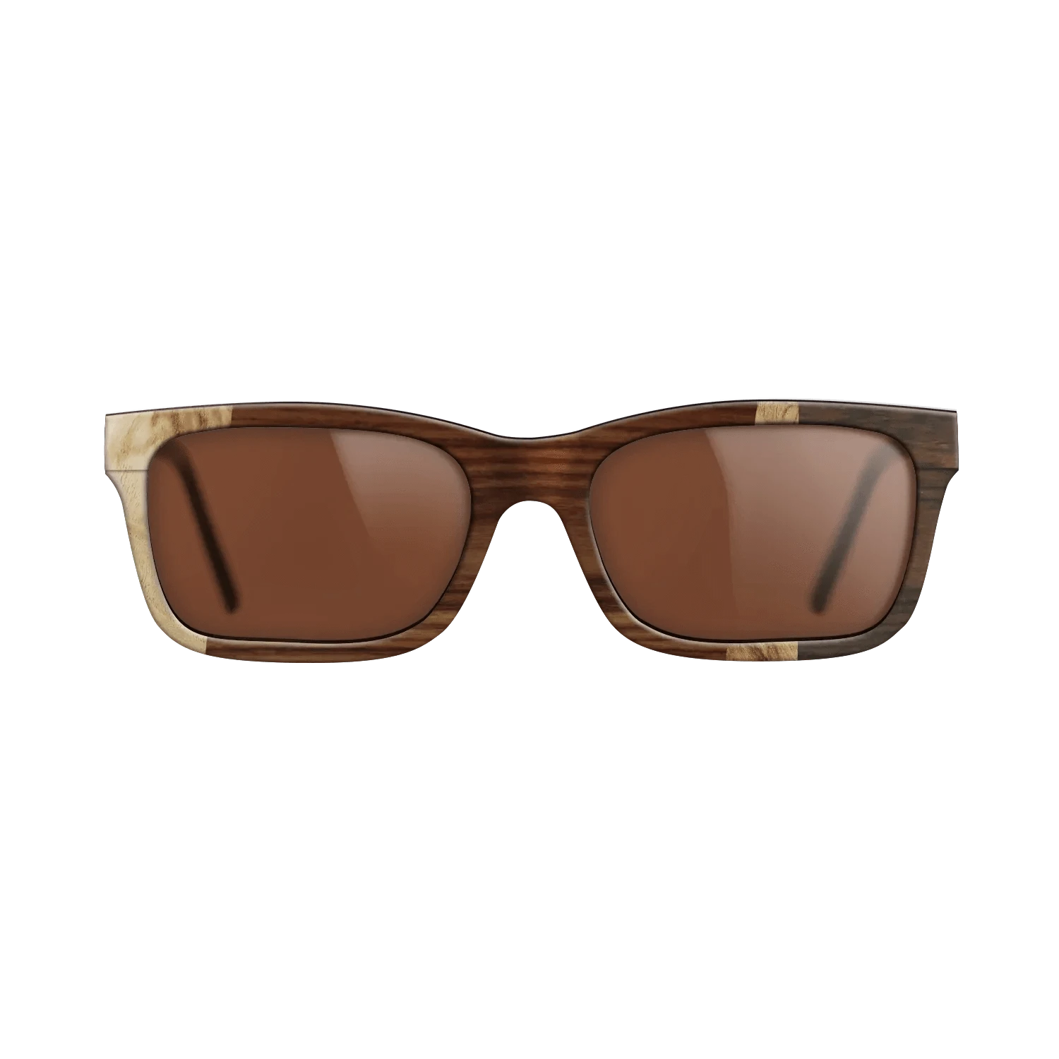 Santos Rosewood Dark,Walnut Burl,Ziricote Dark Quartered: Wedge - The Sage - Rectangle - 1972 - SIRIS wood optic