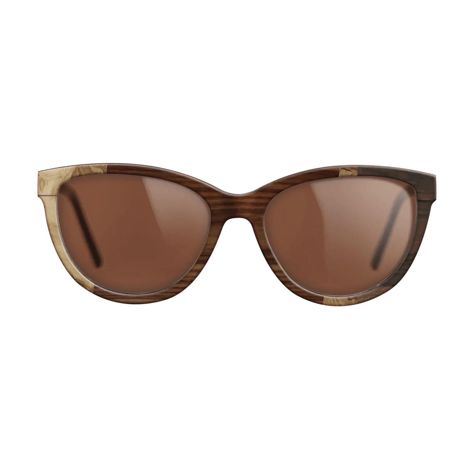 Santos Rosewood Dark,Walnut Burl,Ziricote Dark Quartered: Wedge - The Maiden - Cat - 1972 - SIRIS wood optic