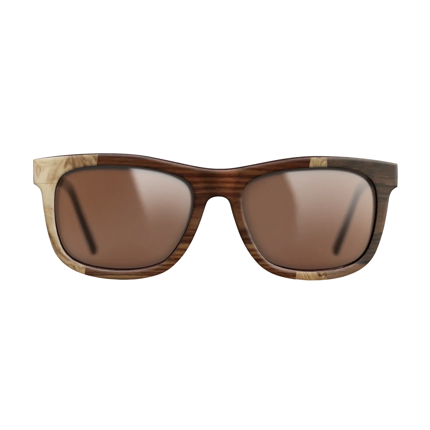 Santos Rosewood Dark,Walnut Burl,Ziricote Dark Quartered: Wedge - The Hero - Square - 1972 - SIRIS wood optic