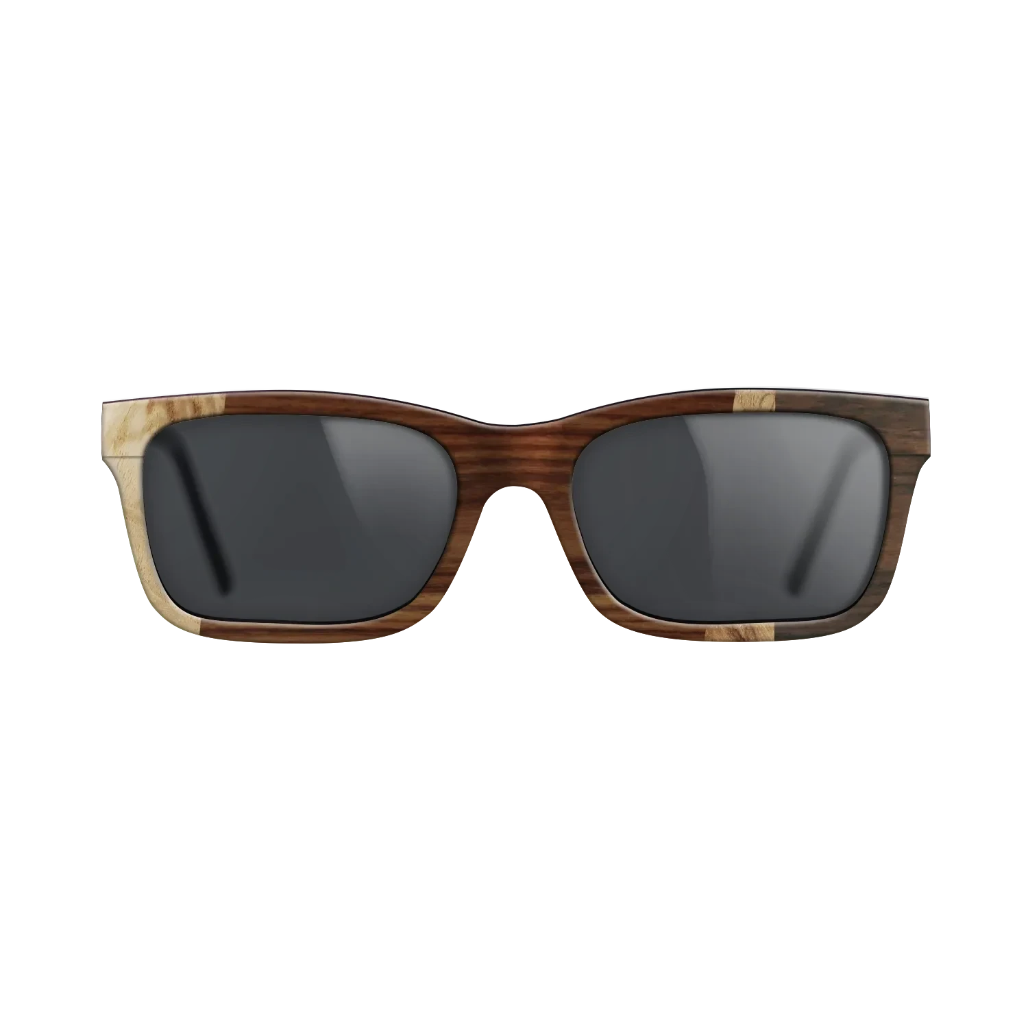 Santos Rosewood Dark,Walnut Burl,Ziricote Dark Quartered: Wedge - The Sage - Rectangle - 1972 - SIRIS wood optic