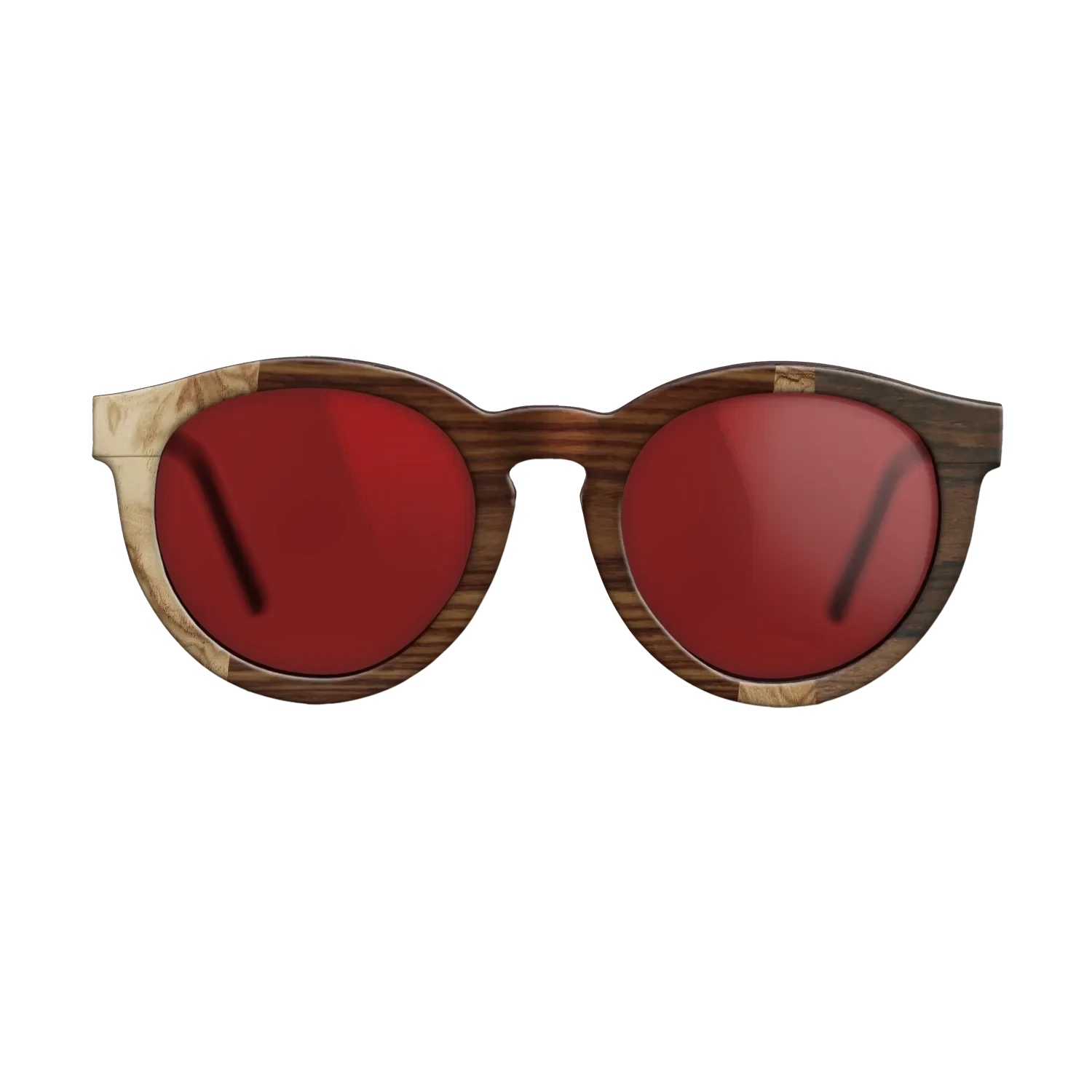 Santos Rosewood Dark,Walnut Burl,Ziricote Dark Quartered: Wedge - The Rebel - Round - 1972 - SIRIS wood optic