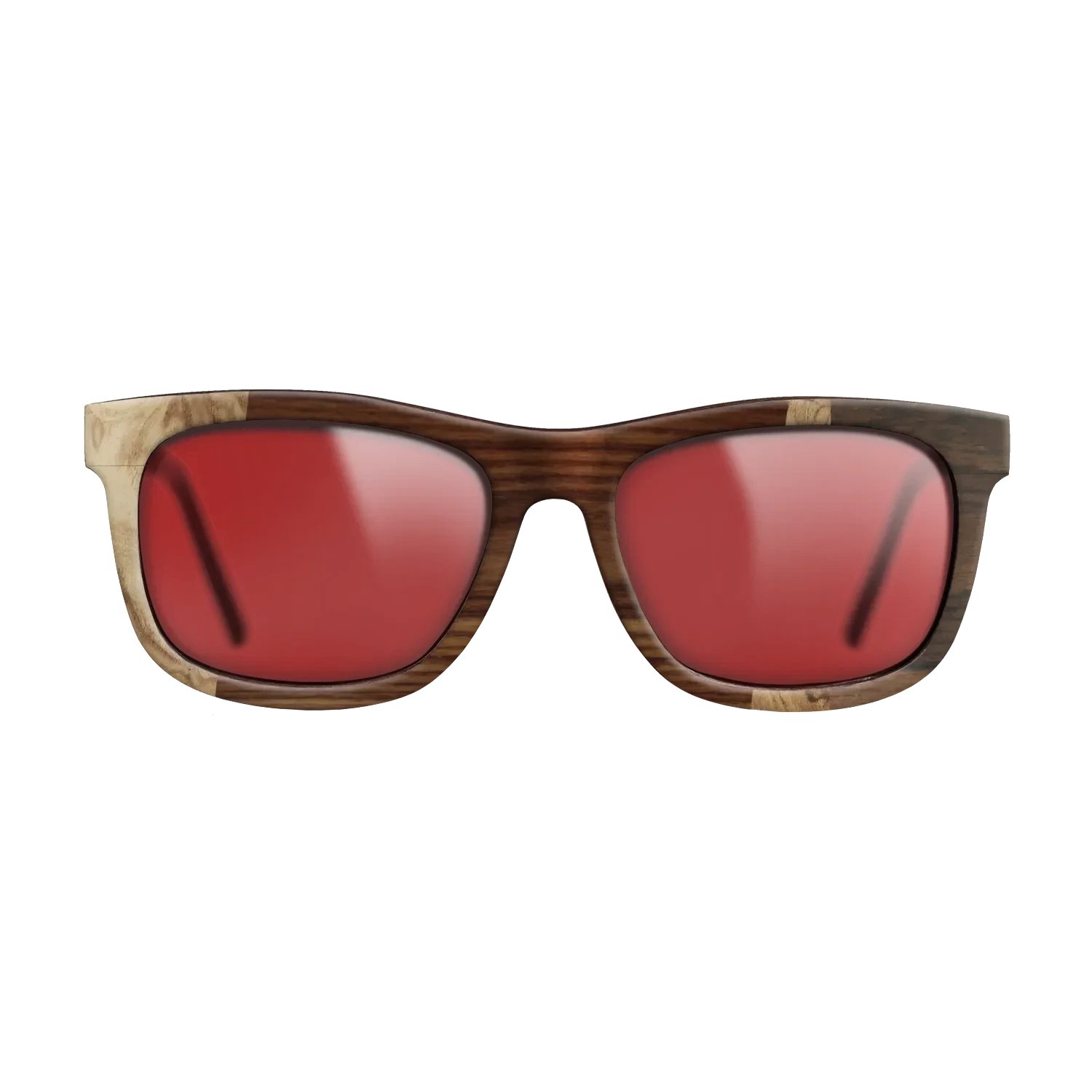 Santos Rosewood Dark,Walnut Burl,Ziricote Dark Quartered: Wedge - The Hero - Square - 1972 - SIRIS wood optic