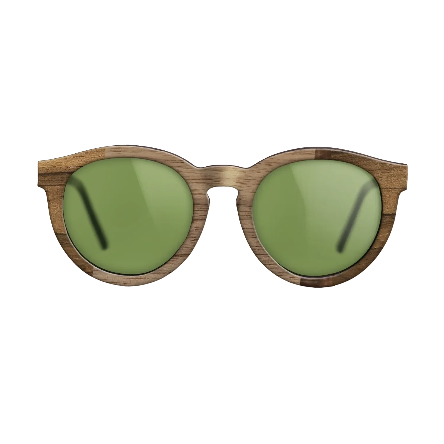 Walnut: Straight Grain,Ziricote Light Quartered,Walnut Burl: Wedge - The Rebel - Round - 817 - SIRIS wood optic