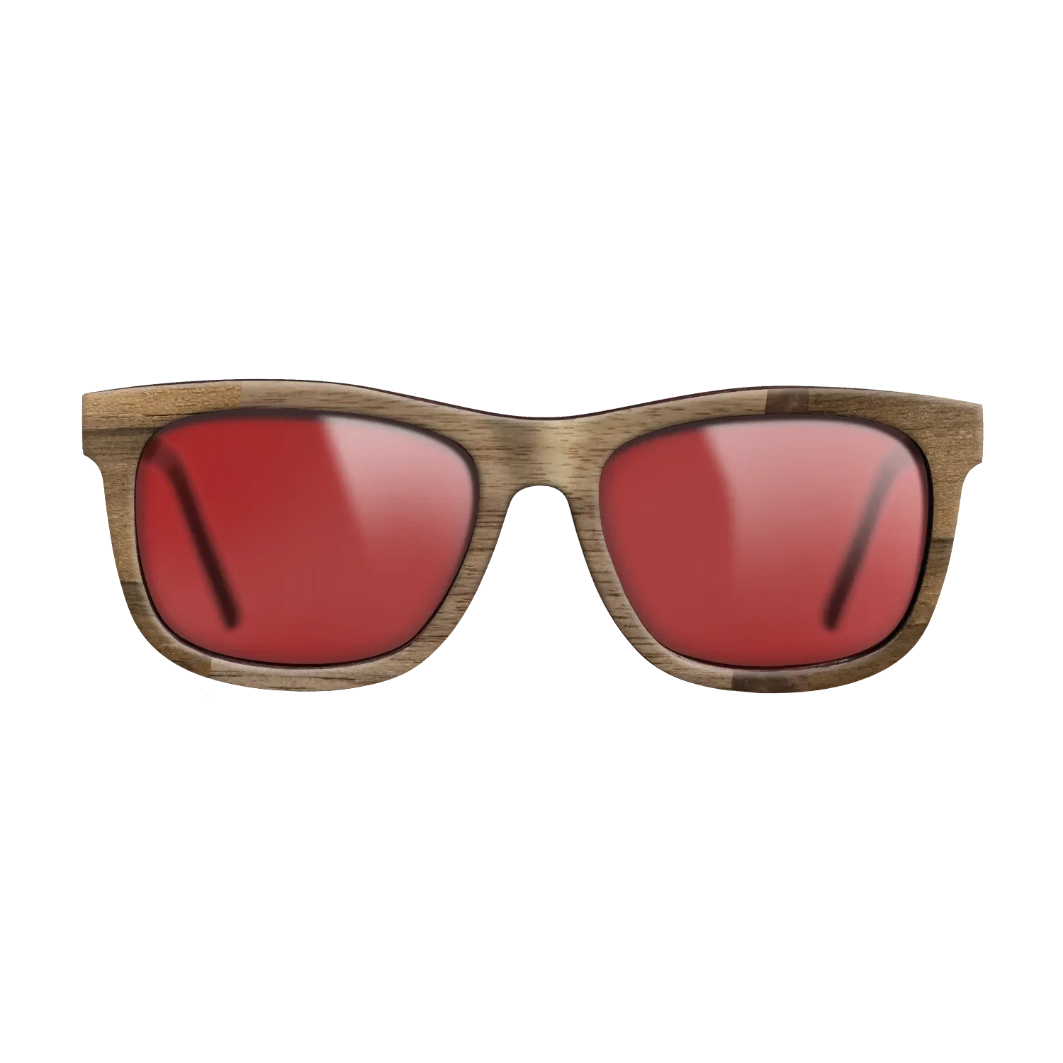 Walnut: Straight Grain,Ziricote Light Quartered,Walnut Burl: Wedge - The Hero - Square - 817 - SIRIS wood optic