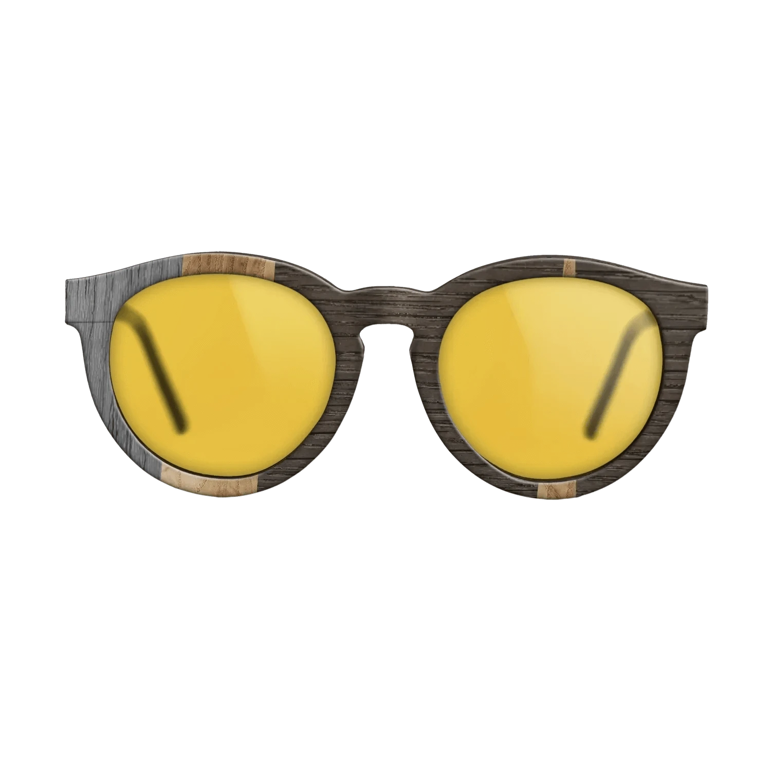Olive Burl,Walnut: Straight Grain,Fumed Oak,Poplar Dyed: Grey,Italian Ebony: Geometric - The Rebel - Round - 718 - SIRIS wood optic