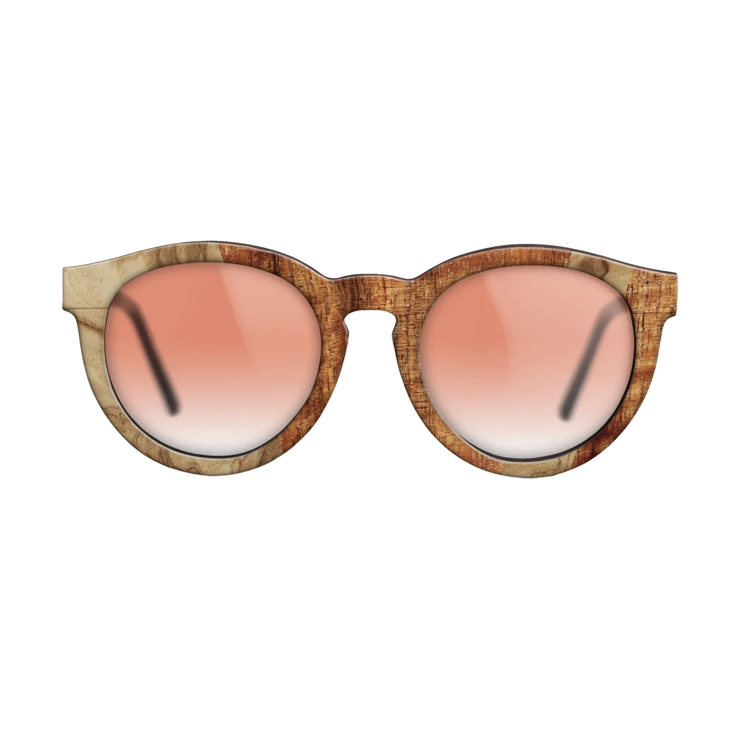 Walnut Burl,Koa,Olive Burl: Angle Cut - The Rebel - Round - 1435 - SIRIS wood optic