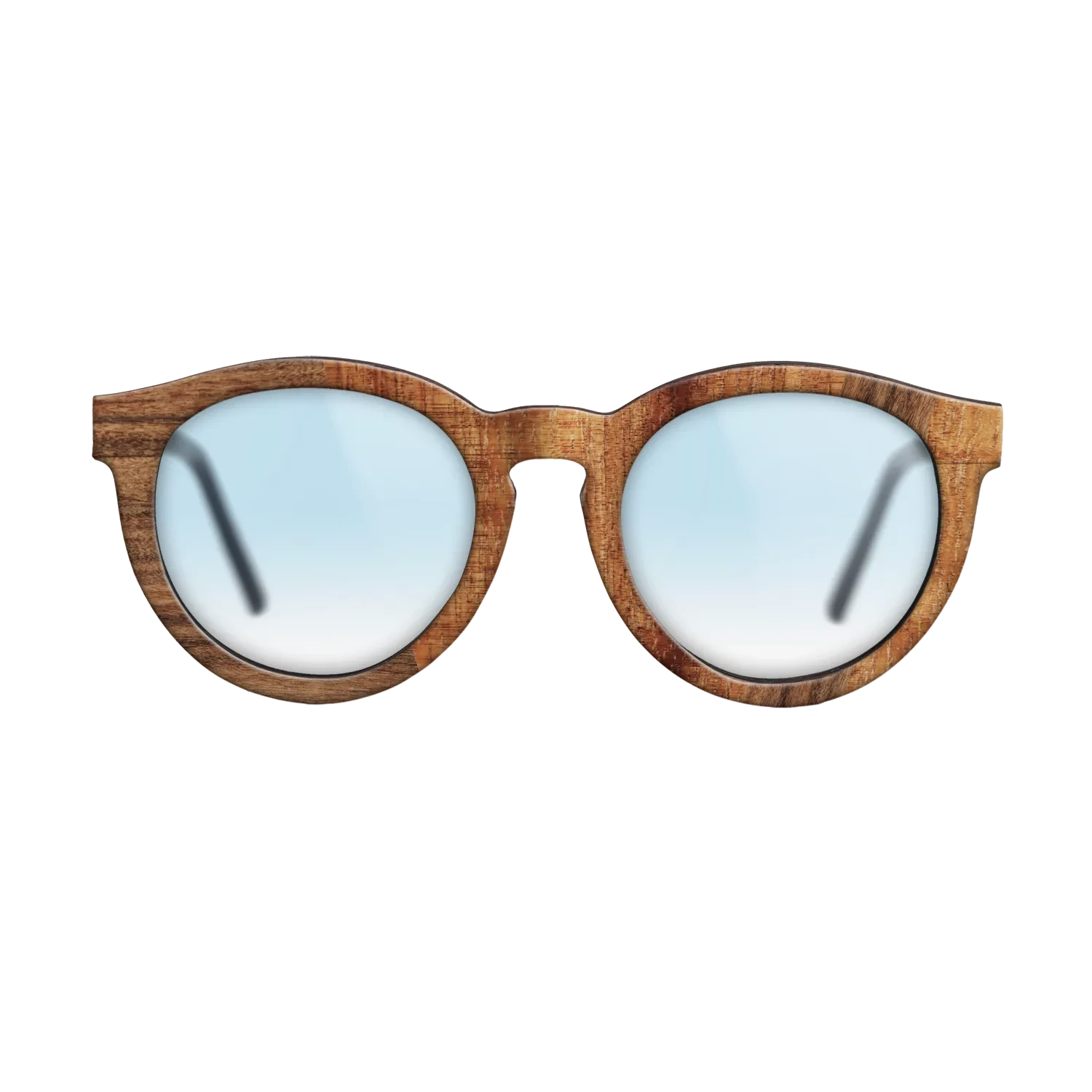 Santos Rosewood Dark,Koa: Angle Cut - The Rebel - Round - 1665 - SIRIS wood optic