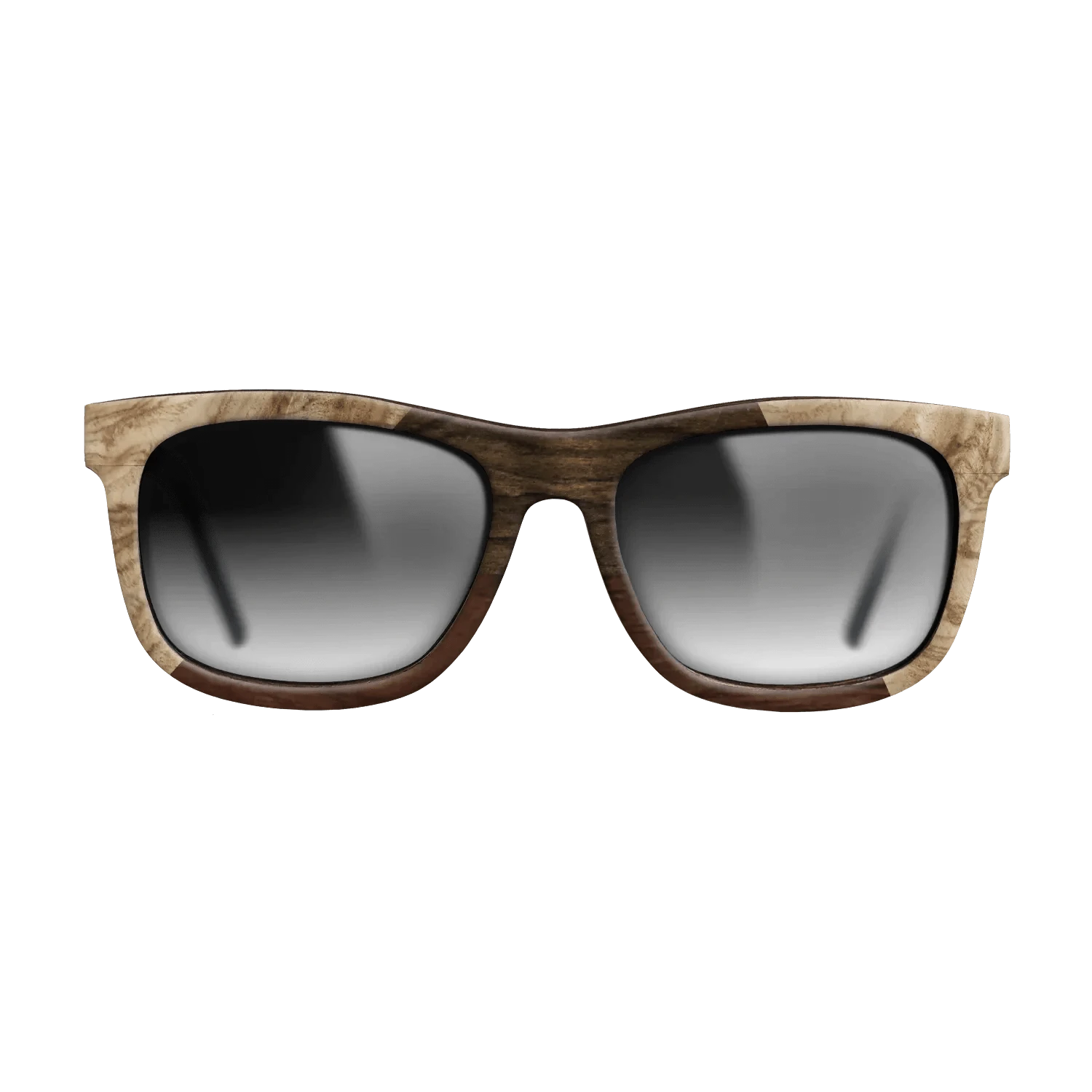 Walnut Claro Dark,Olive Burl,Ziricote Dark Quartered: Angle Cut - The Hero - Square - 1803 - SIRIS wood optic