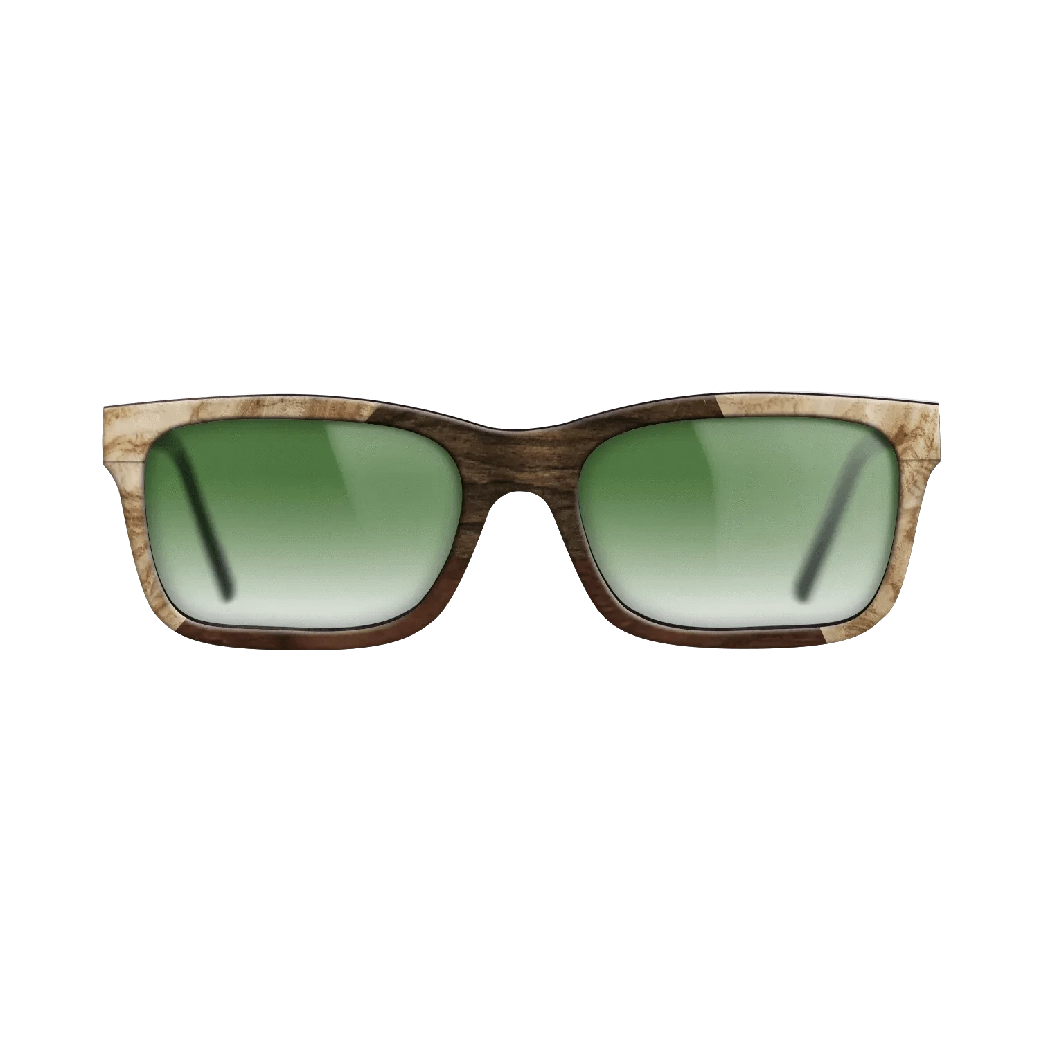 Walnut Claro Dark,Olive Burl,Ziricote Dark Quartered: Angle Cut - The Sage - Rectangle - 1803 - SIRIS wood optic