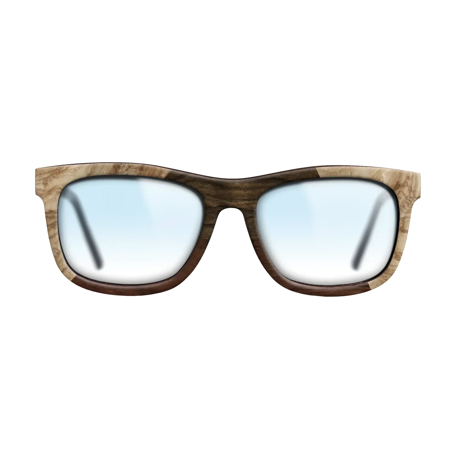 Walnut Claro Dark,Olive Burl,Ziricote Dark Quartered: Angle Cut - The Hero - Square - 1803 - SIRIS wood optic