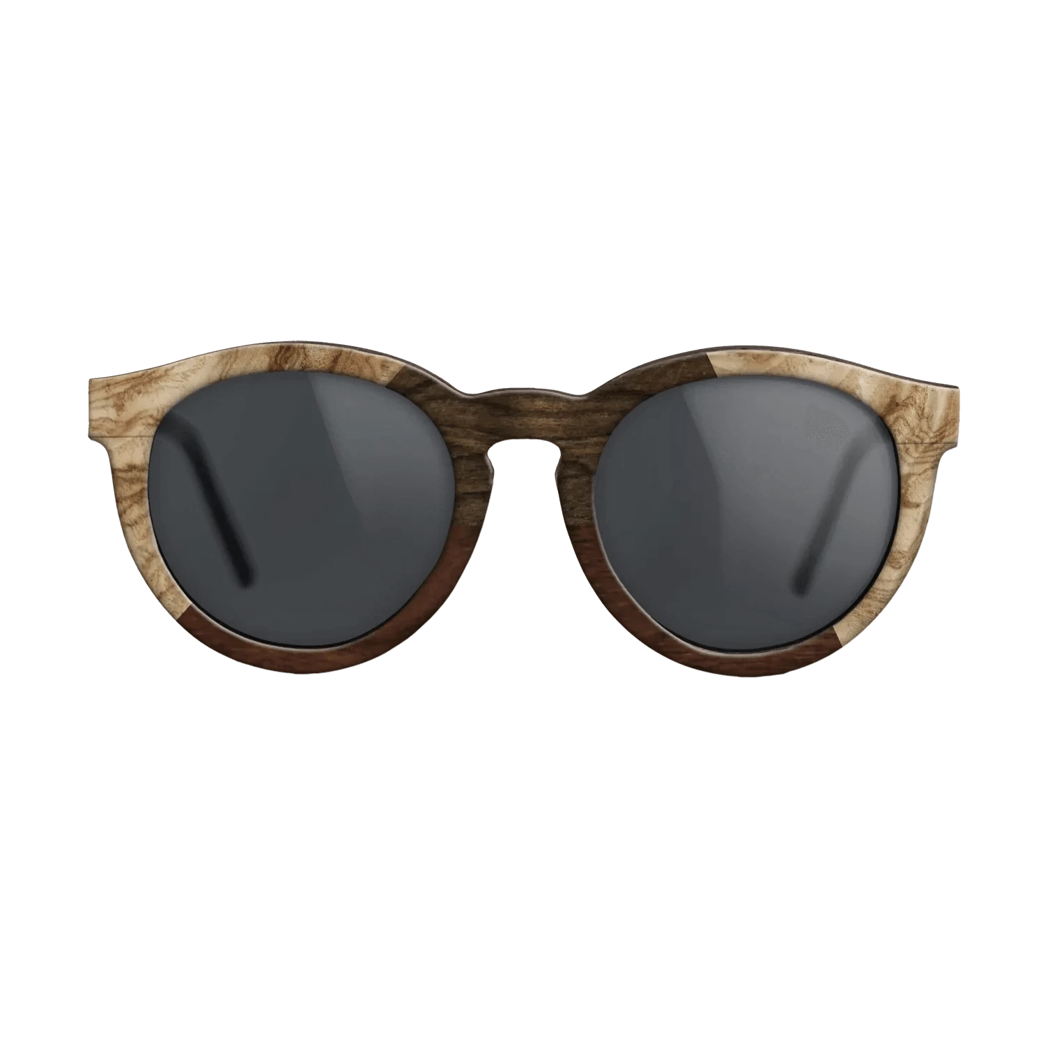 Walnut Claro Dark,Olive Burl,Ziricote Dark Quartered: Angle Cut - The Rebel - Round - 1803 - SIRIS wood optic
