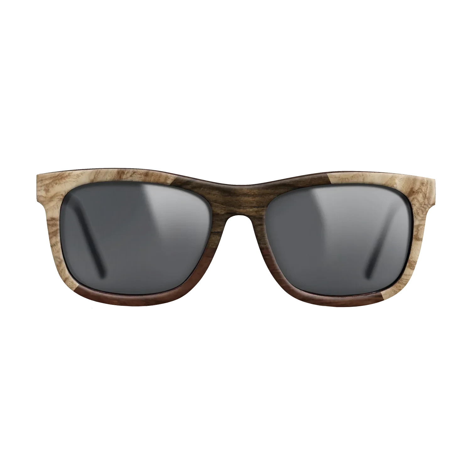 Walnut Claro Dark,Olive Burl,Ziricote Dark Quartered: Angle Cut - The Hero - Square - 1803 - SIRIS wood optic