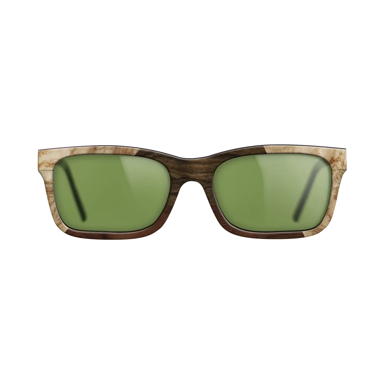 Walnut Claro Dark,Olive Burl,Ziricote Dark Quartered: Angle Cut - The Sage - Rectangle - 1803 - SIRIS wood optic
