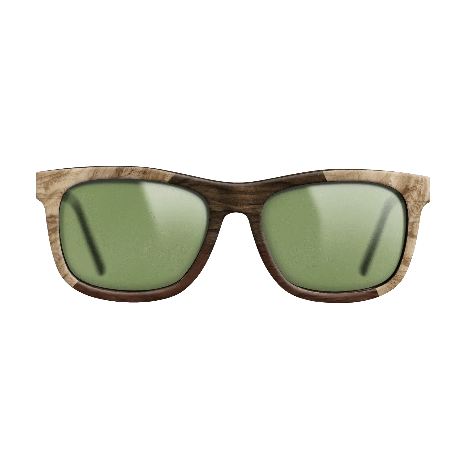 Walnut Claro Dark,Olive Burl,Ziricote Dark Quartered: Angle Cut - The Hero - Square - 1803 - SIRIS wood optic