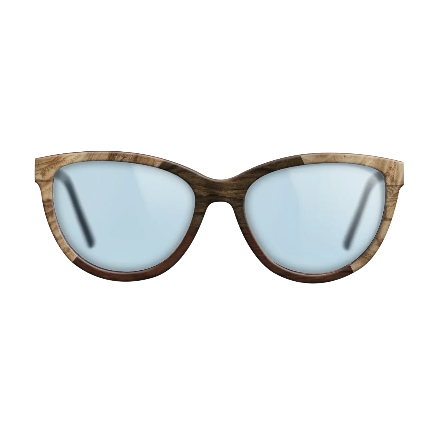 Walnut Claro Dark,Olive Burl,Ziricote Dark Quartered: Angle Cut - The Maiden - Cat - 1803 - SIRIS wood optic