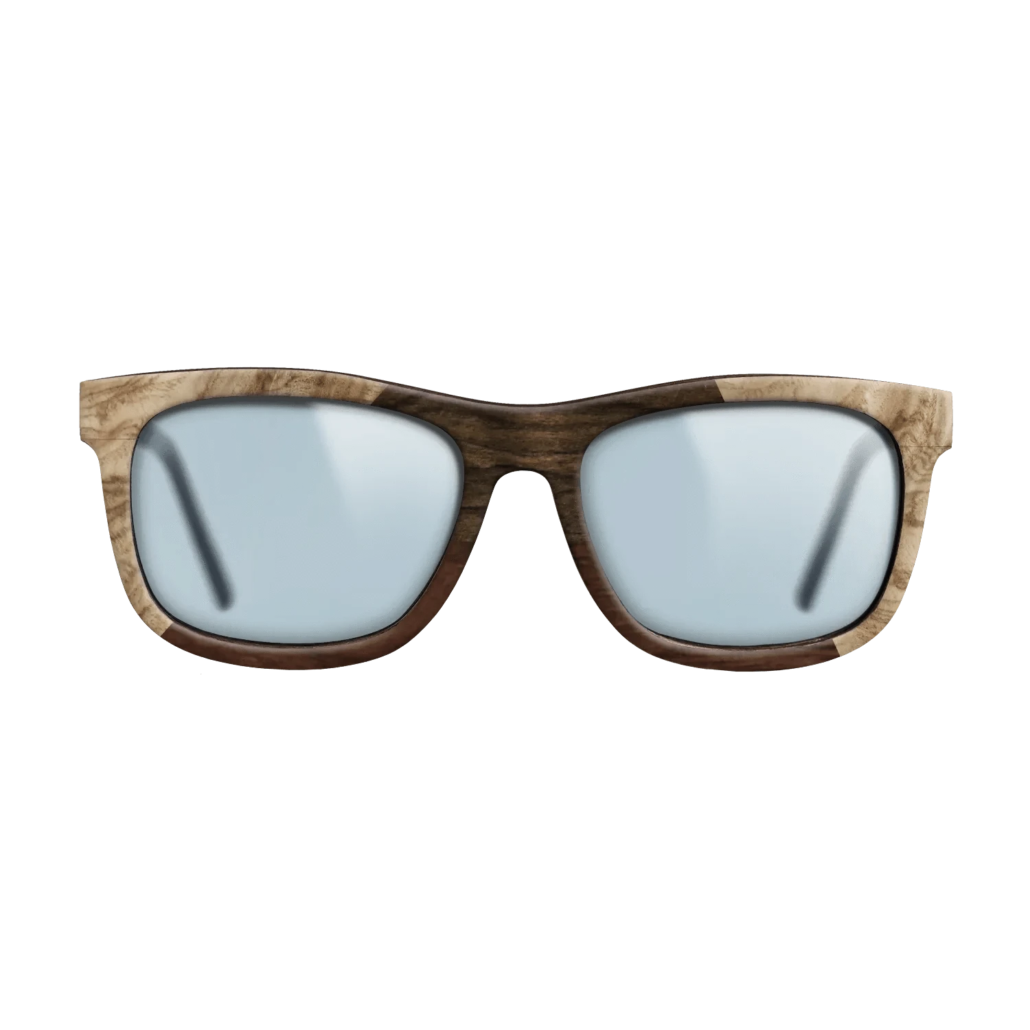 Walnut Claro Dark,Olive Burl,Ziricote Dark Quartered: Angle Cut - The Hero - Square - 1803 - SIRIS wood optic