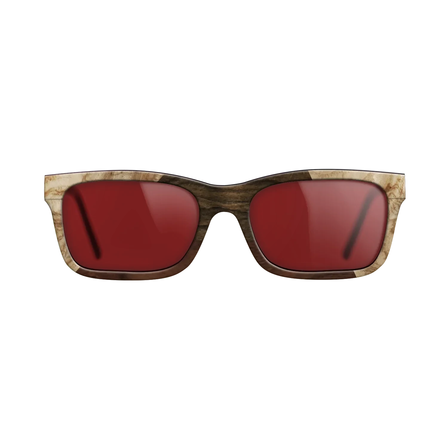Walnut Claro Dark,Olive Burl,Ziricote Dark Quartered: Angle Cut - The Sage - Rectangle - 1803 - SIRIS wood optic