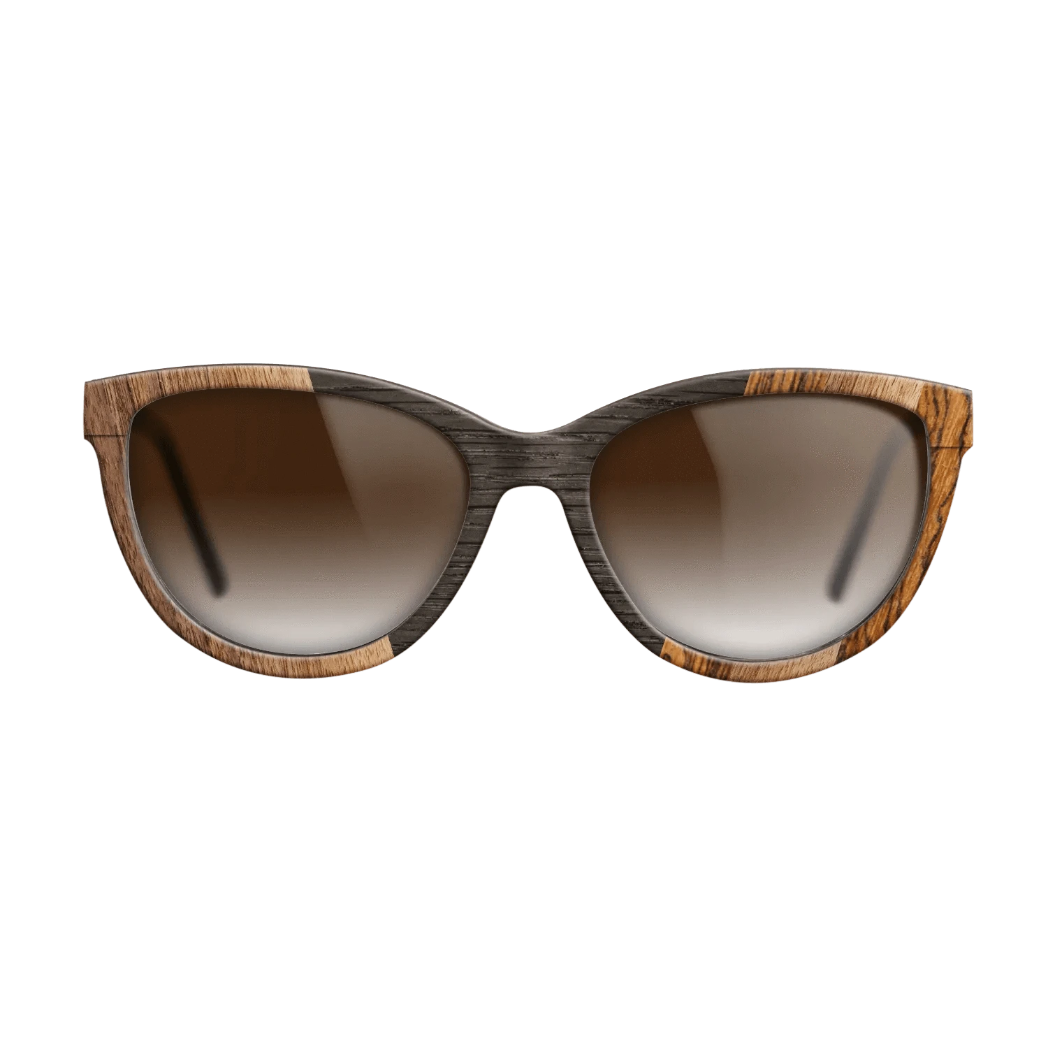 Walnut Claro Dark,Fumed Oak,Bocote: Angle Cut - The Maiden - Cat - 1749 - SIRIS wood optic