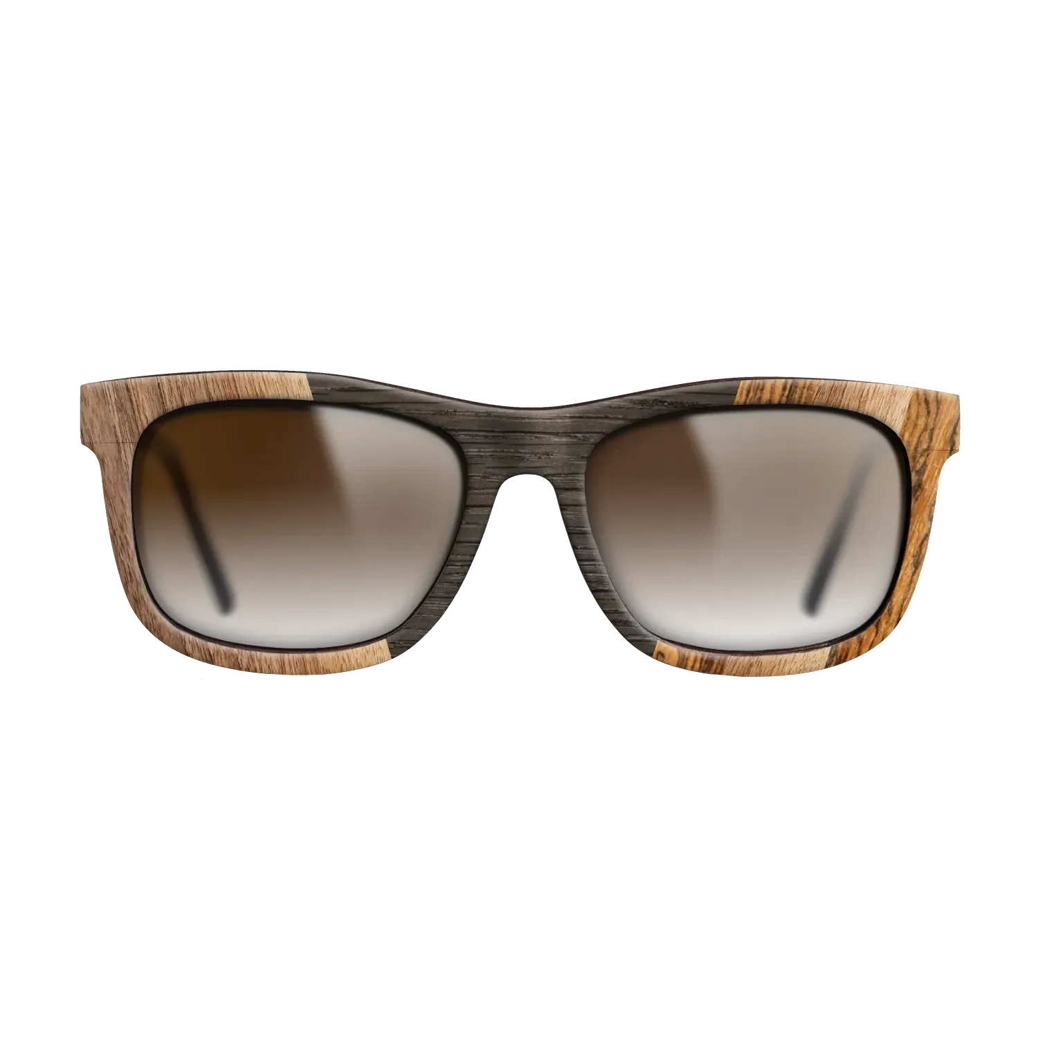 Walnut Claro Dark,Fumed Oak,Bocote: Angle Cut - The Hero - Square - 1749 - SIRIS wood optic