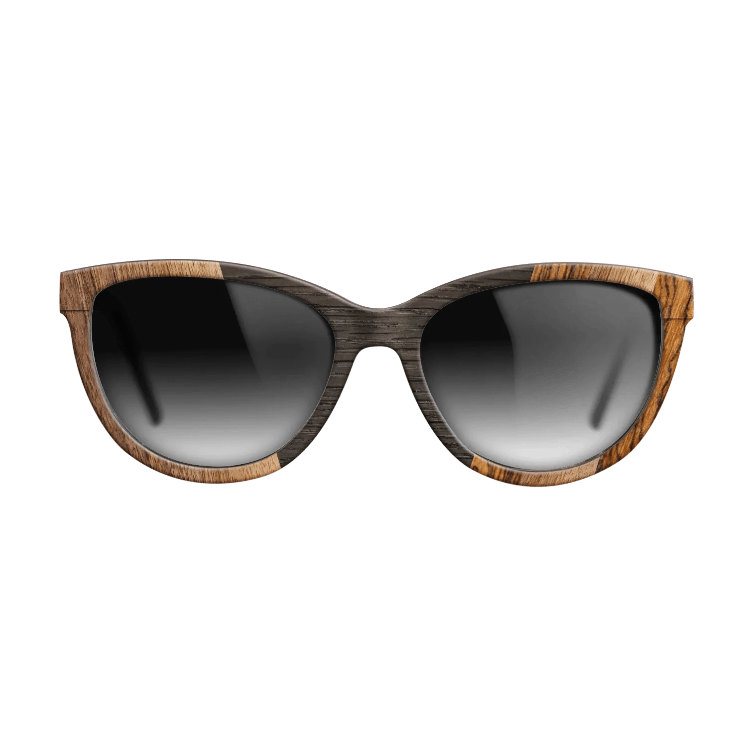 Walnut Claro Dark,Fumed Oak,Bocote: Angle Cut - The Maiden - Cat - 1749 - SIRIS wood optic