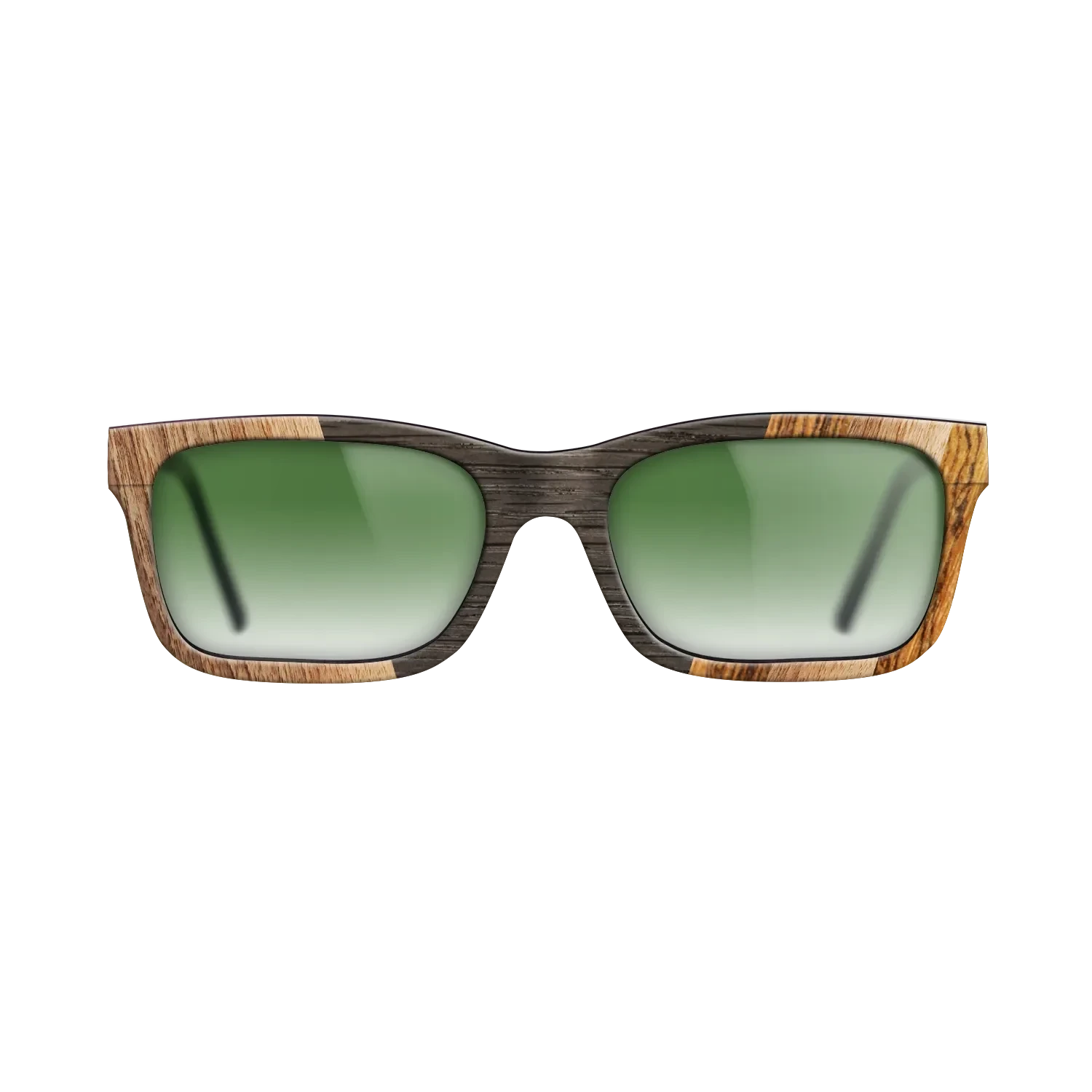Walnut Claro Dark,Fumed Oak,Bocote: Angle Cut - The Sage - Rectangle - 1749 - SIRIS wood optic