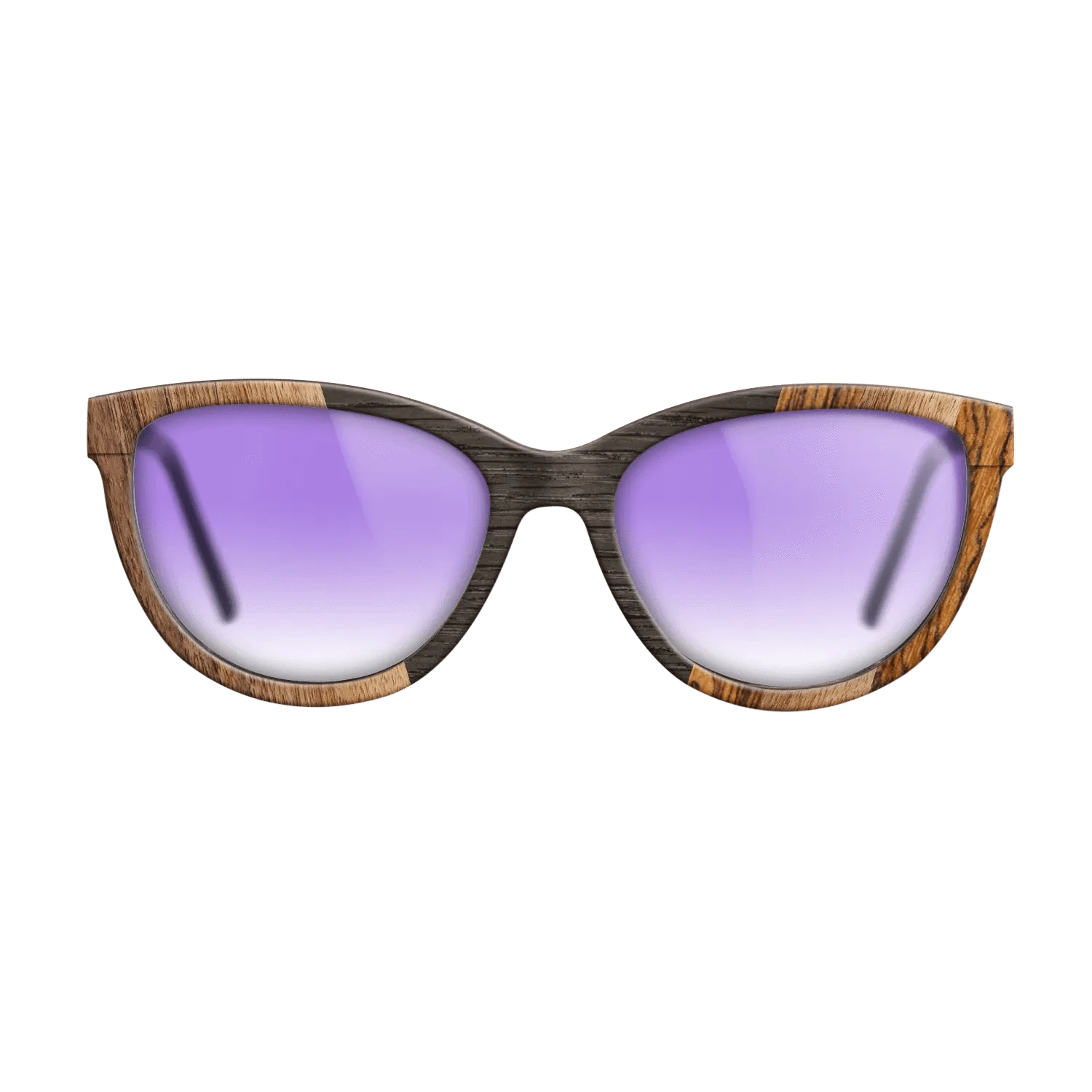 Walnut Claro Dark,Fumed Oak,Bocote: Angle Cut - The Maiden - Cat - 1749 - SIRIS wood optic