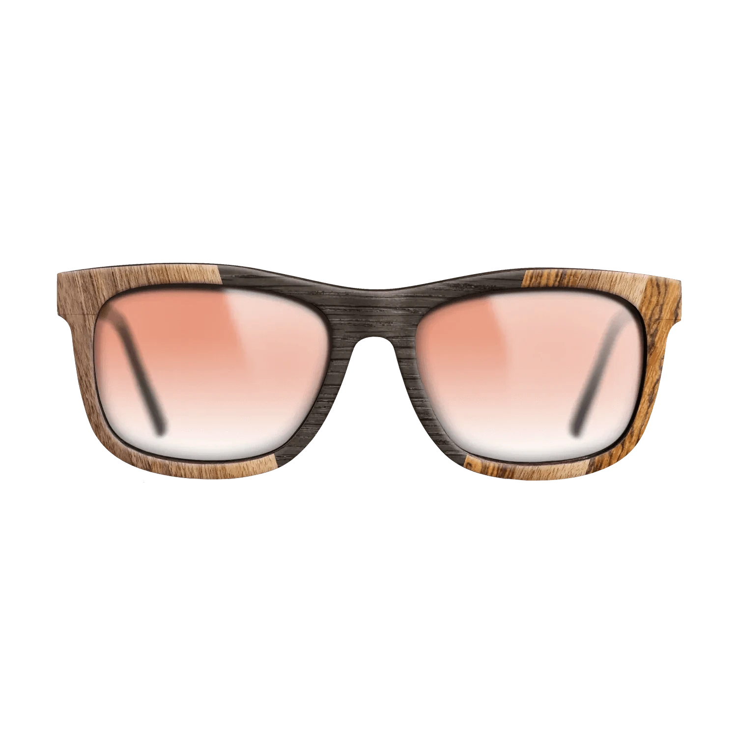 Walnut Claro Dark,Fumed Oak,Bocote: Angle Cut - The Hero - Square - 1749 - SIRIS wood optic