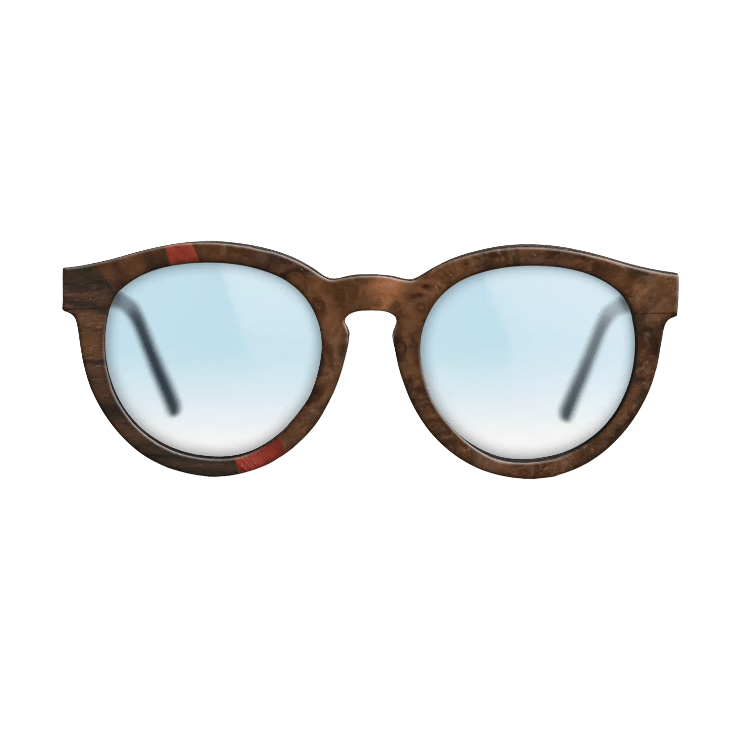 Olive Burl,Ziricote Dark Quartered,Walnut Burl,Poplar Dyed: Red: Wedge - The Rebel - Round - 792 - SIRIS wood optic