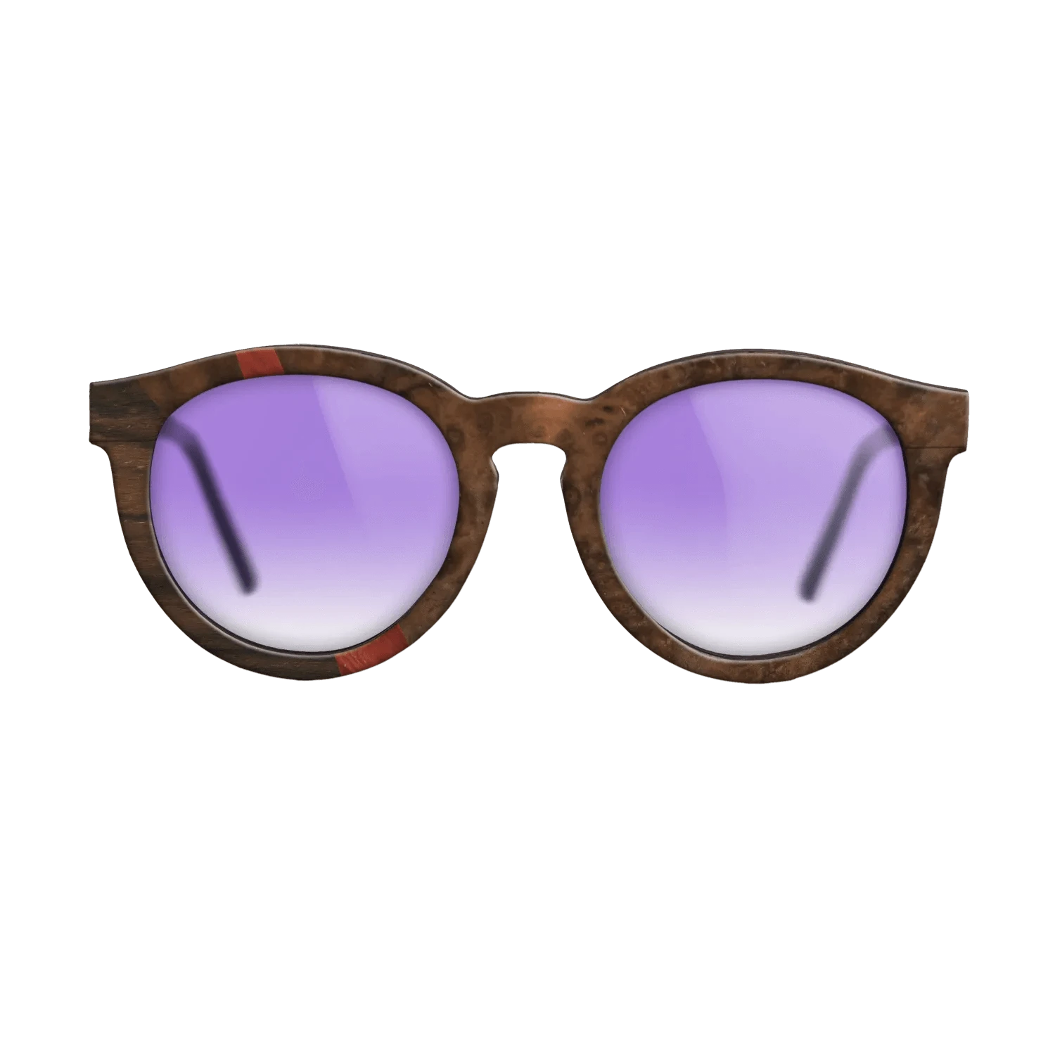 Olive Burl,Ziricote Dark Quartered,Walnut Burl,Poplar Dyed: Red: Wedge - The Rebel - Round - 792 - SIRIS wood optic