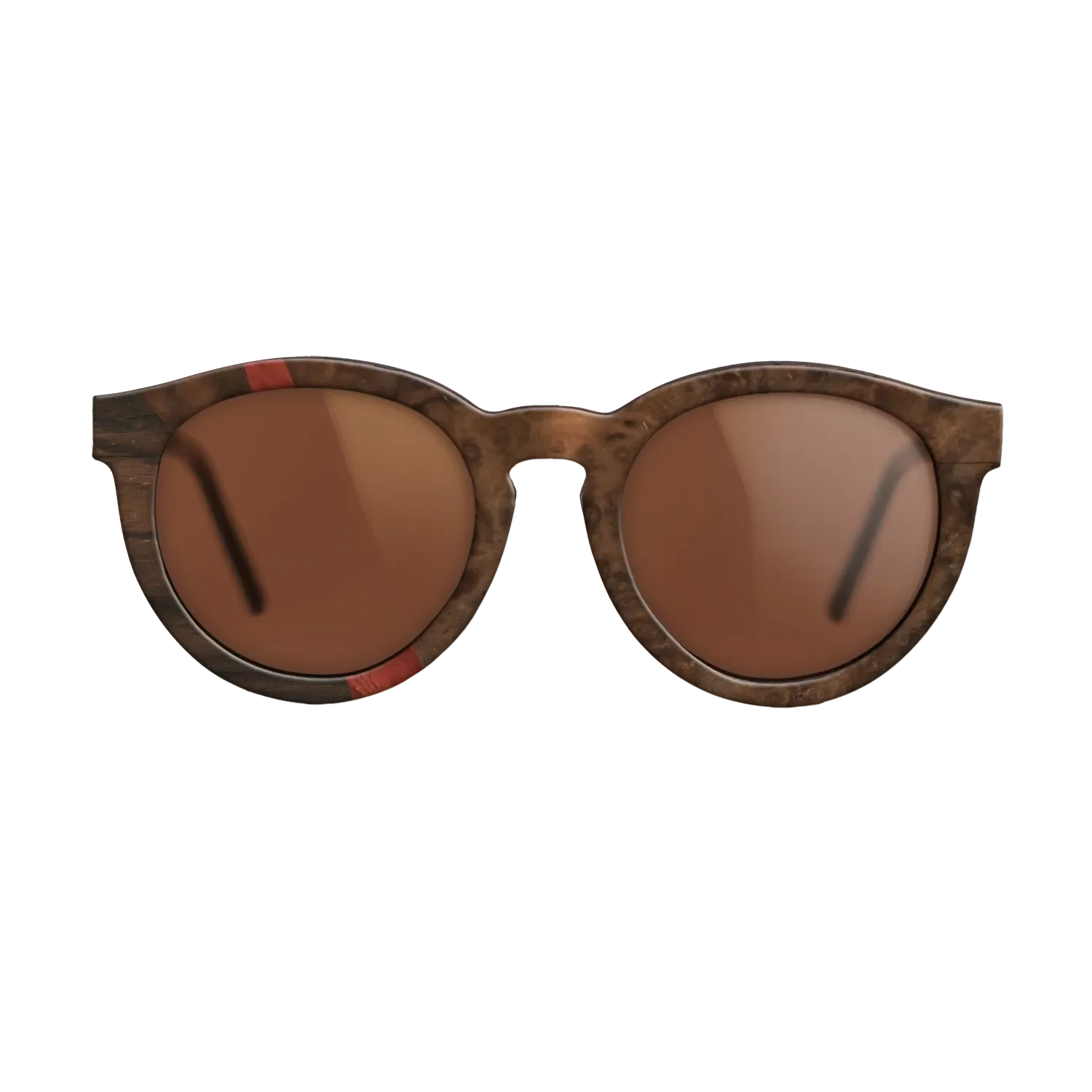 Olive Burl,Ziricote Dark Quartered,Walnut Burl,Poplar Dyed: Red: Wedge - The Rebel - Round - 792 - SIRIS wood optic