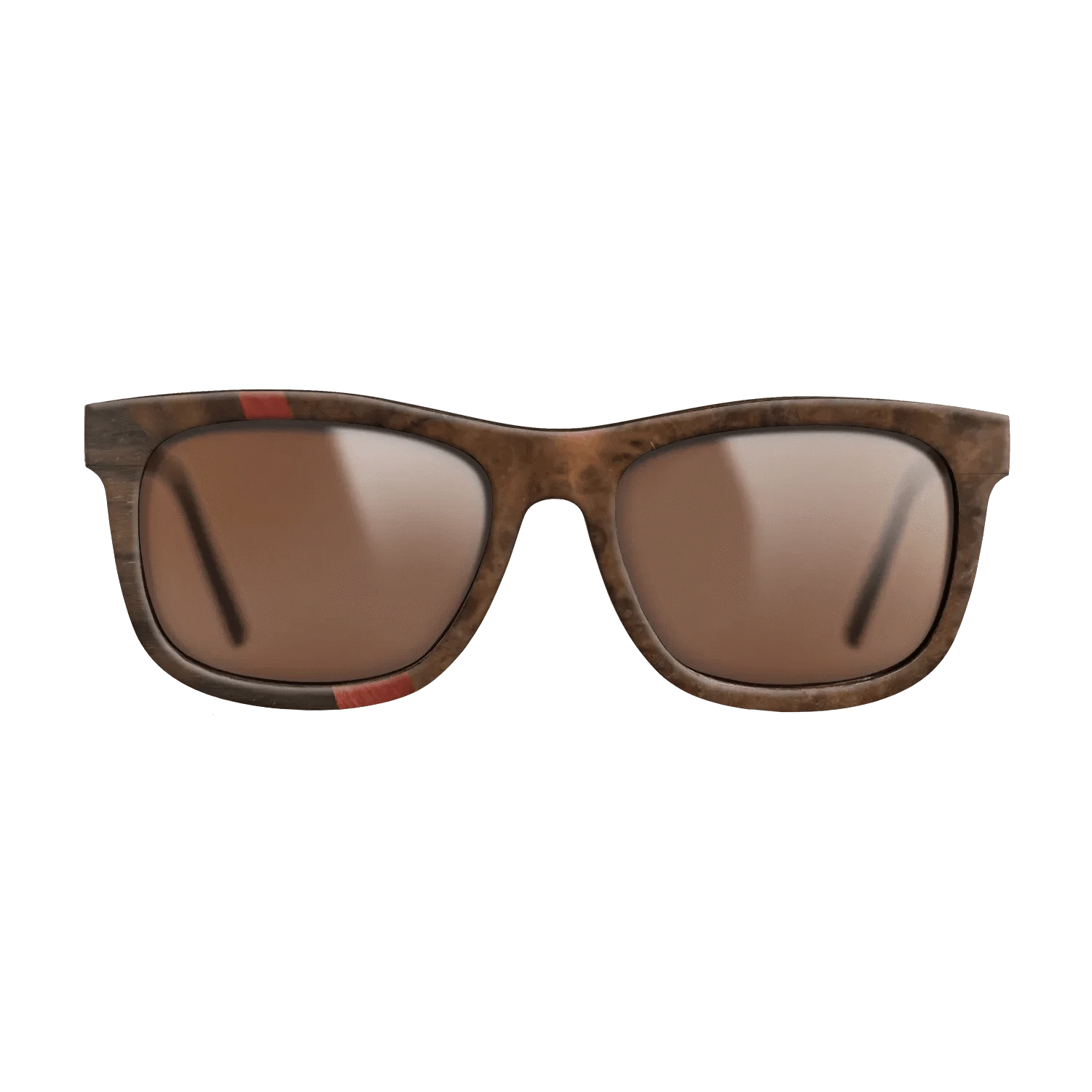 Olive Burl,Ziricote Dark Quartered,Walnut Burl,Poplar Dyed: Red: Wedge - The Hero - Square - 792 - SIRIS wood optic